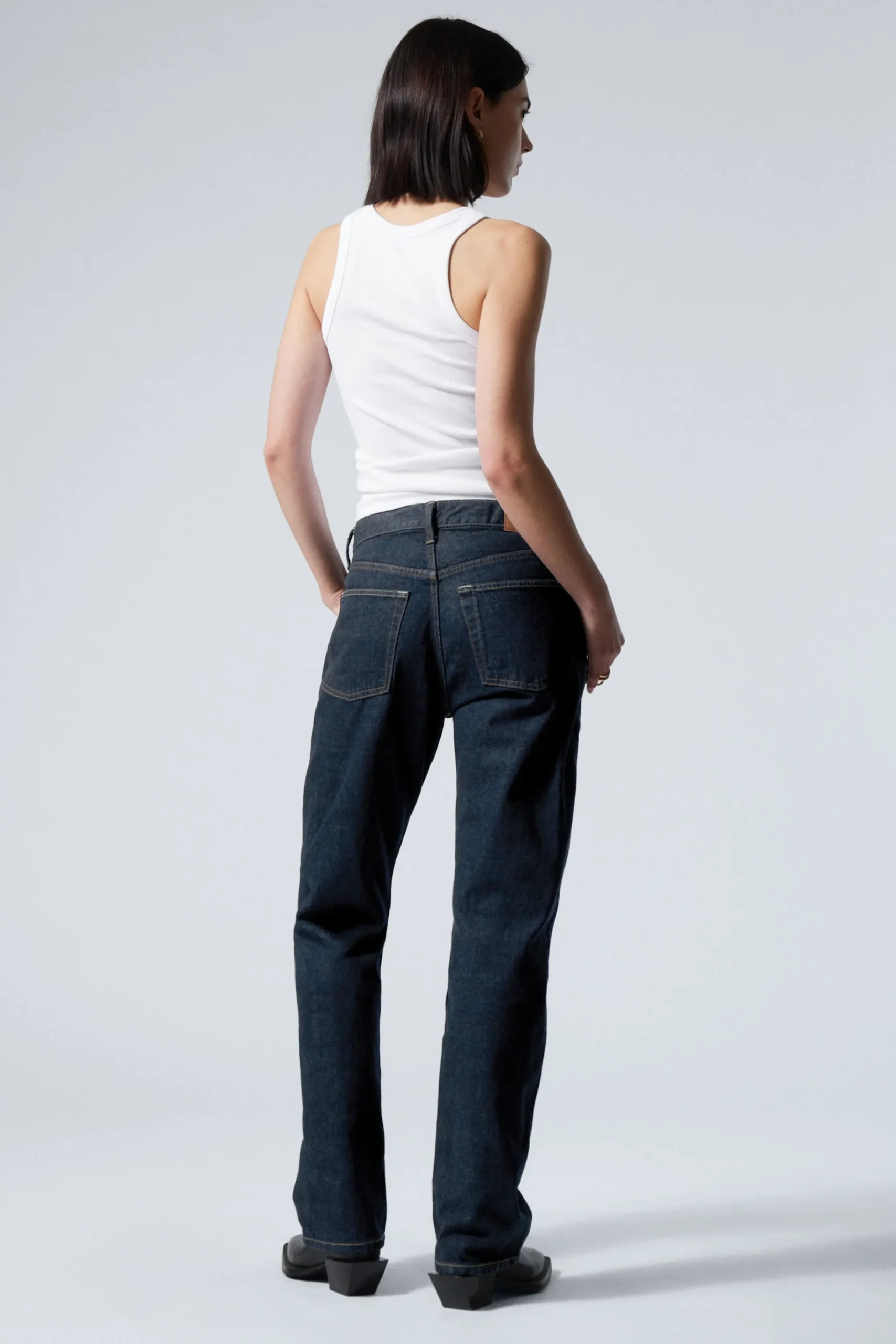 orbit_mid_waist_regular_straight_leg_jeans_9-2.webp Weekday Jeans | Jeans<ORBIT MID WAIST REGULAR STRAIGHT LEG JEANS