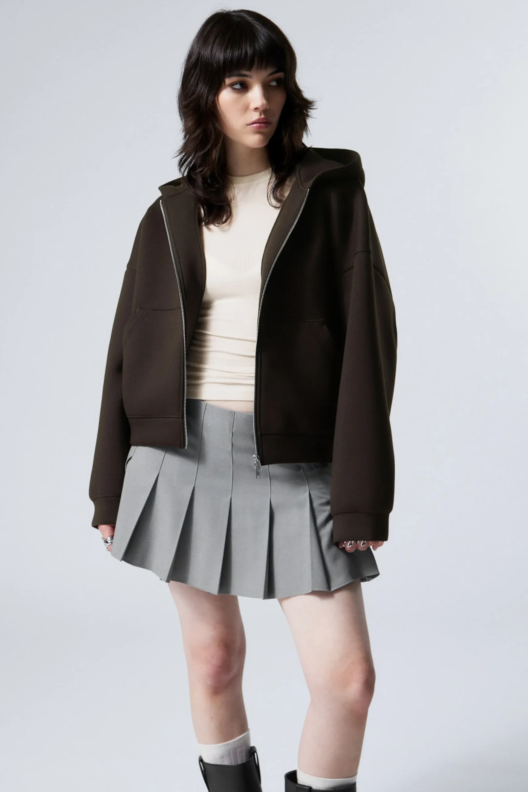 Weekday Hoodies<OVERSIZED SCUBA ZIP-HOODIE