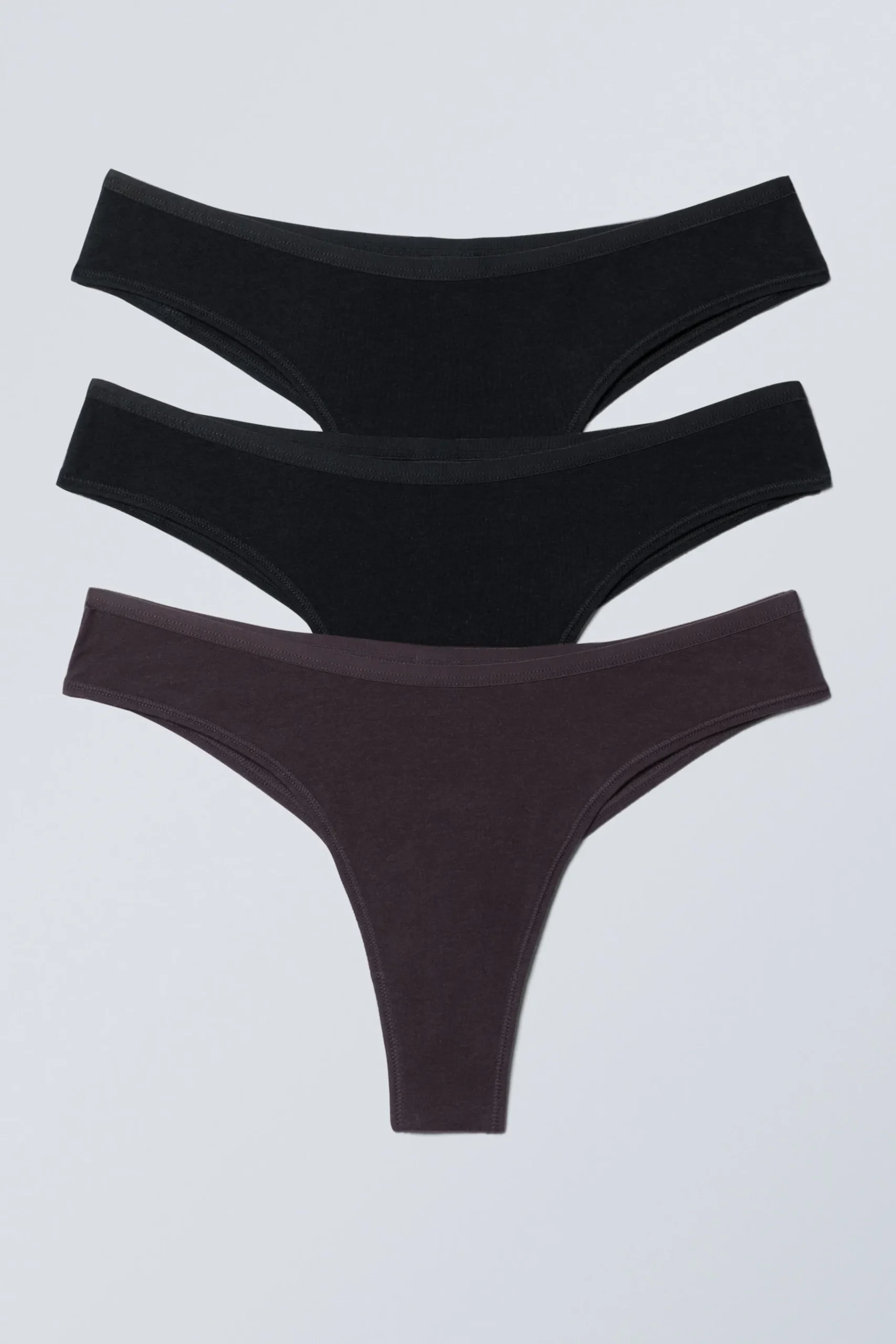 Weekday Underkläder<3-PACK INEZ BRAZILIAN COTTON BRIEFS