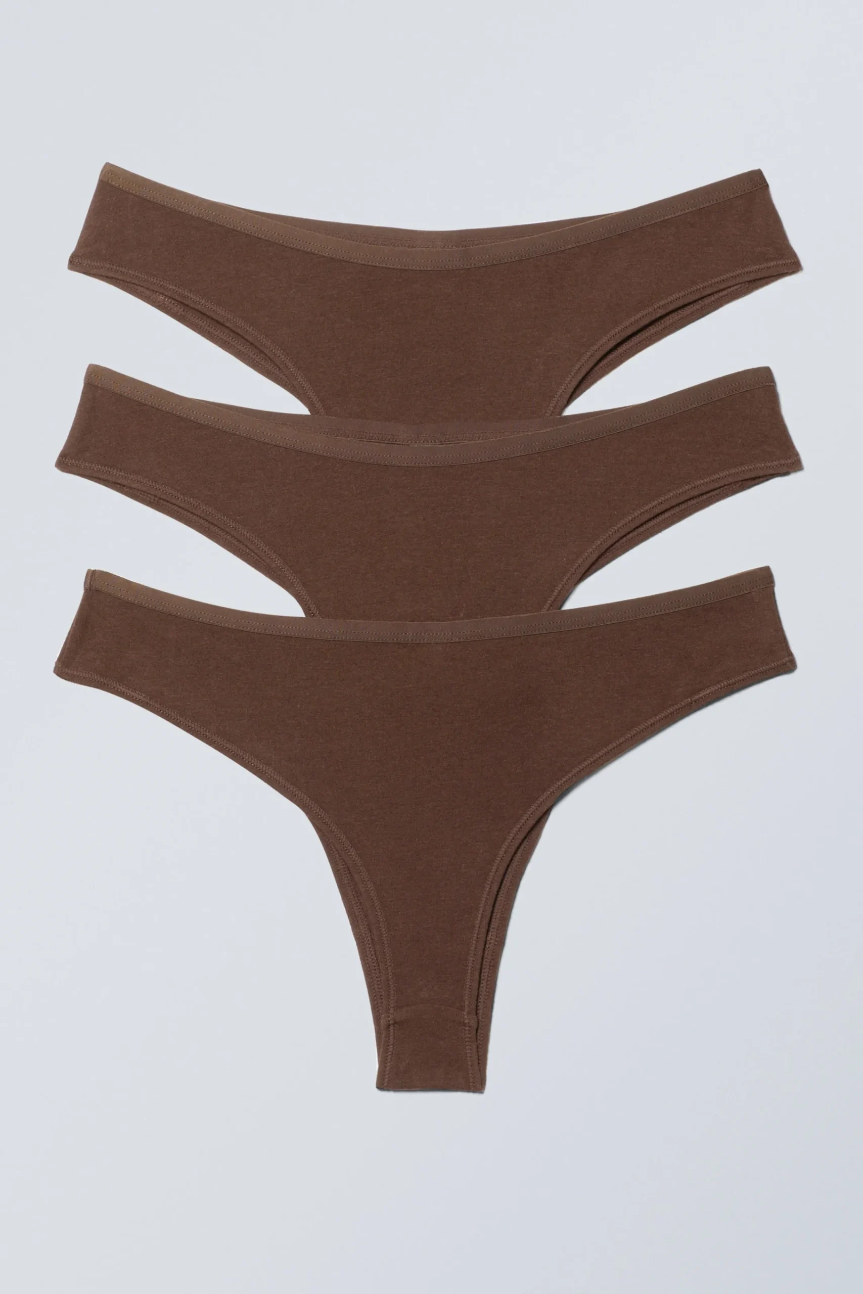 Weekday Underkläder<3-PACK INEZ BRAZILIAN COTTON BRIEFS