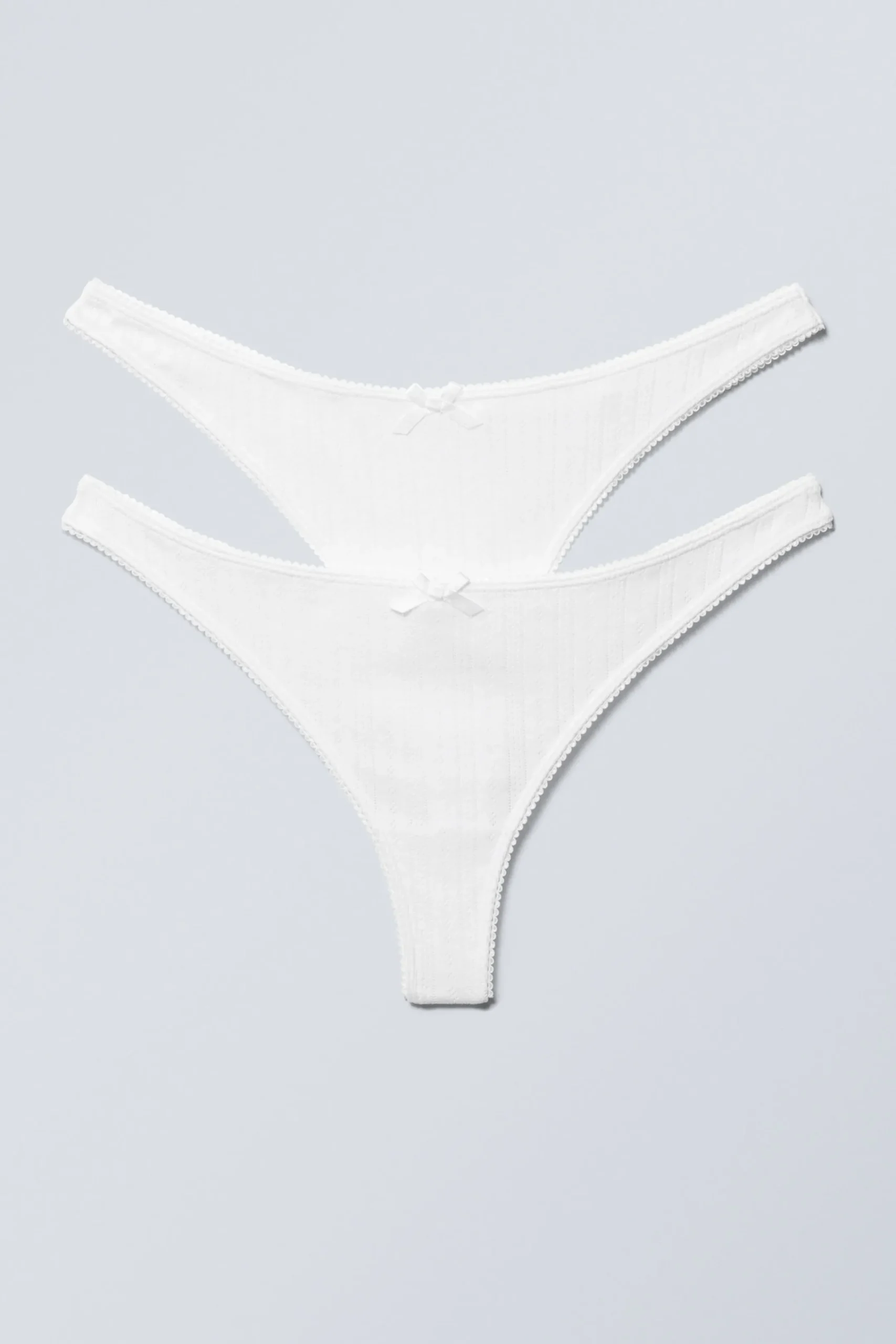 Weekday Underkläder<2-PACK POINTELLE STRINGTROSOR