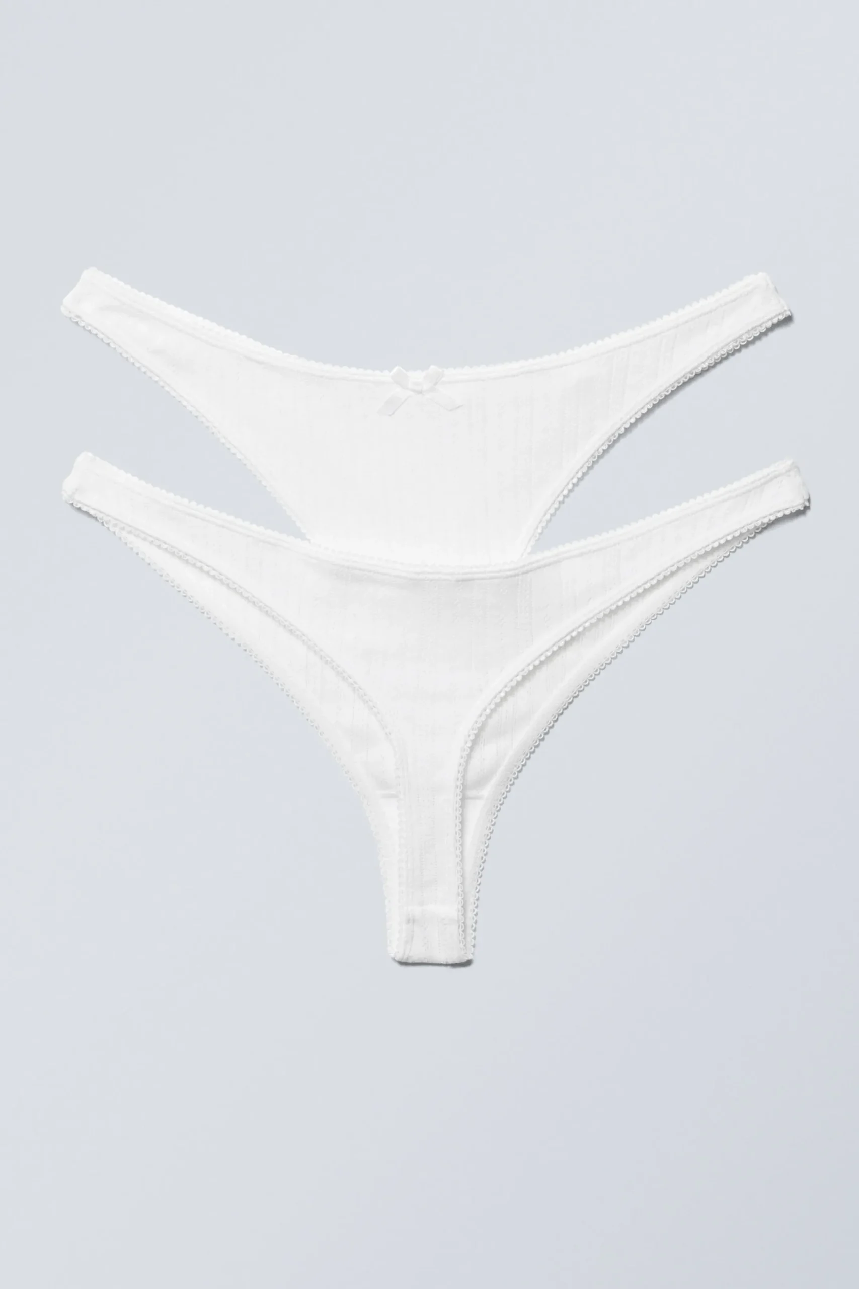 Weekday Underkläder<2-PACK POINTELLE STRINGTROSOR