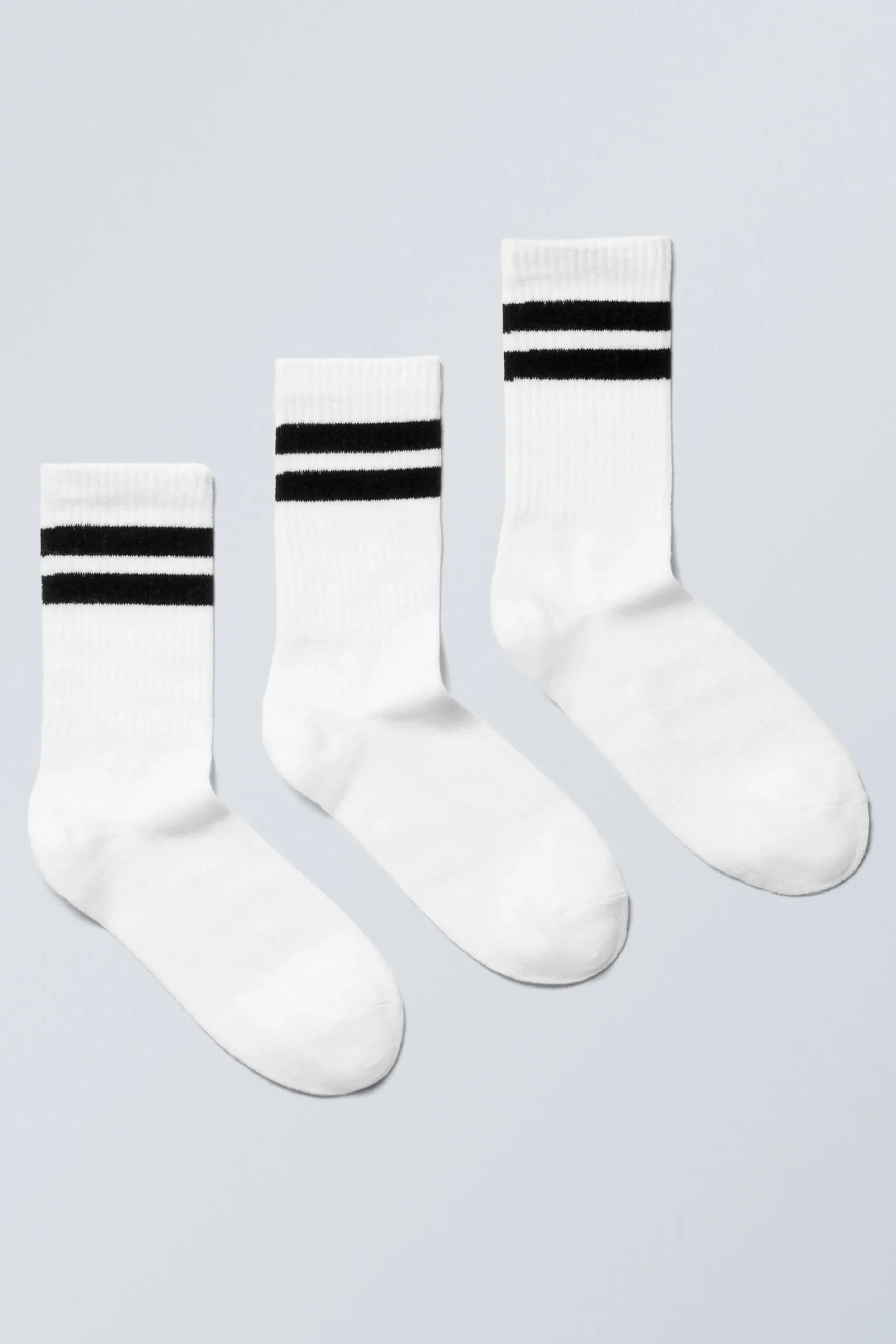 Weekday Strumpor<3-PACK RANDIGA RIBBADE STRUMPOR