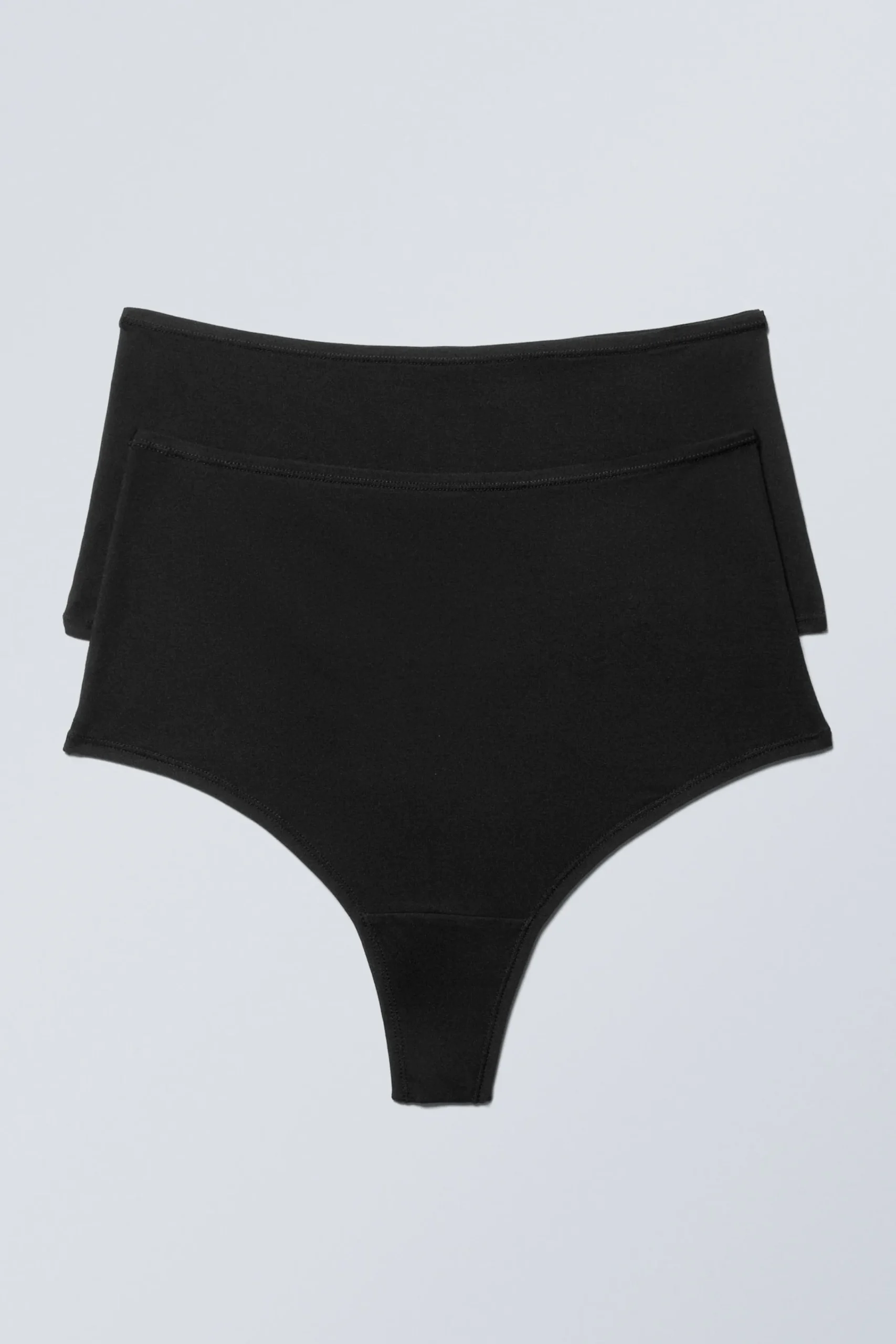 Weekday Underkläder<2-PACK SOUL MJUKA STRINGTROSOR MED HÖG MIDJA