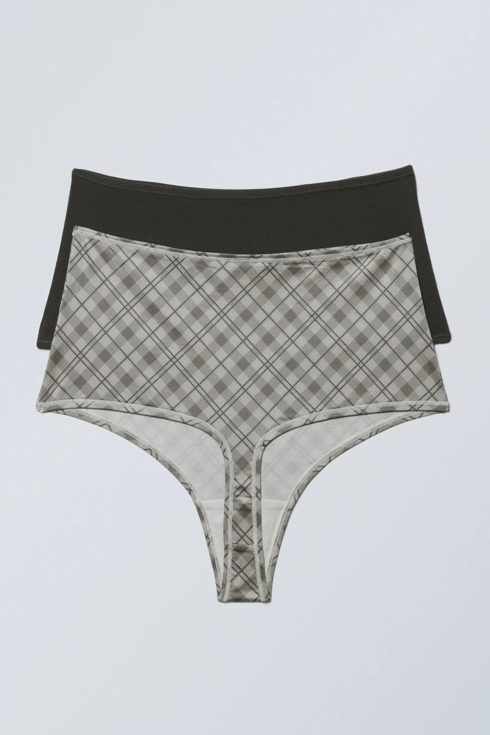 Weekday Underkläder<2-PACK SOUL MJUKA STRINGTROSOR MED HÖG MIDJA
