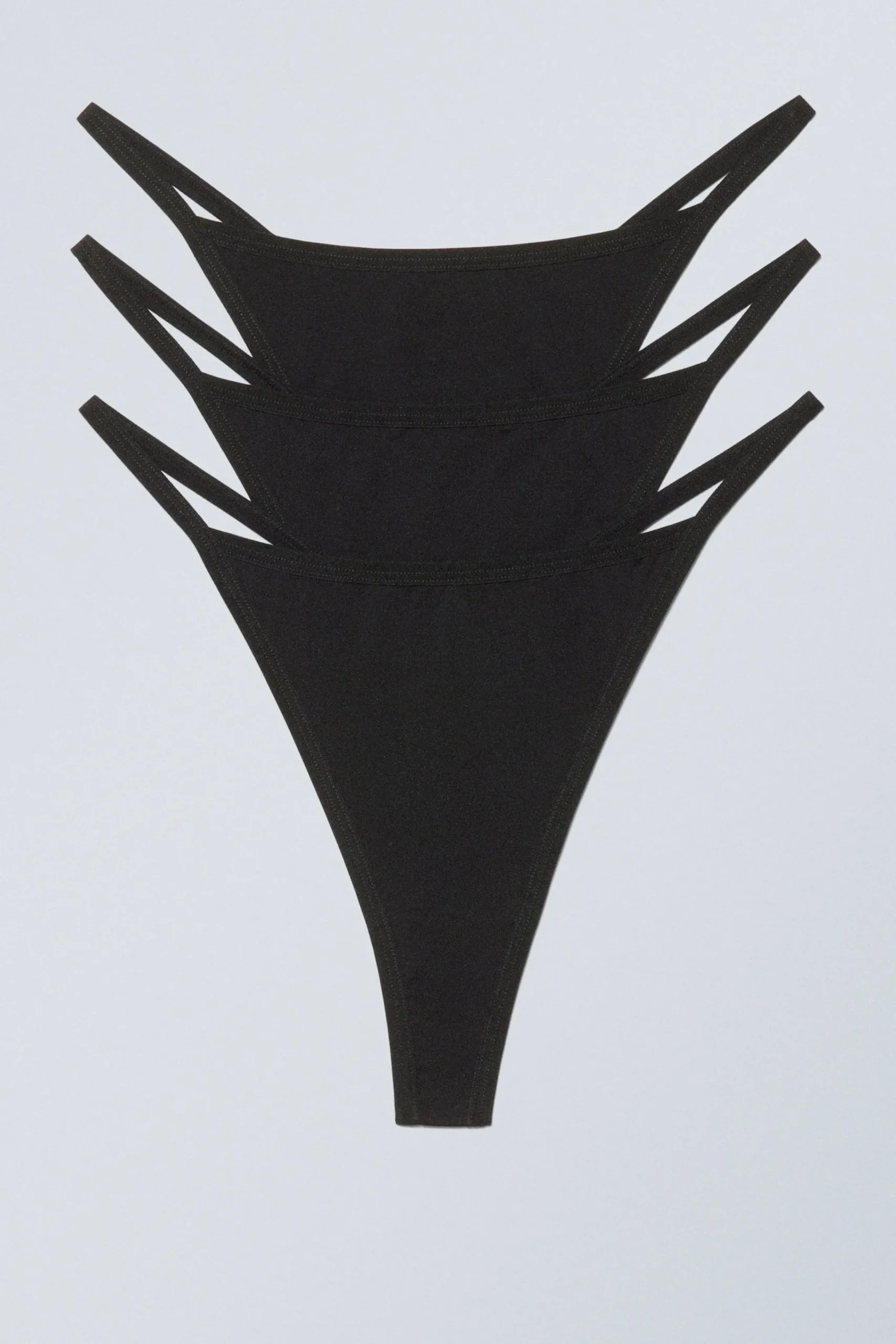 Weekday Underkläder<3-PACK SOUL TANGA THONG