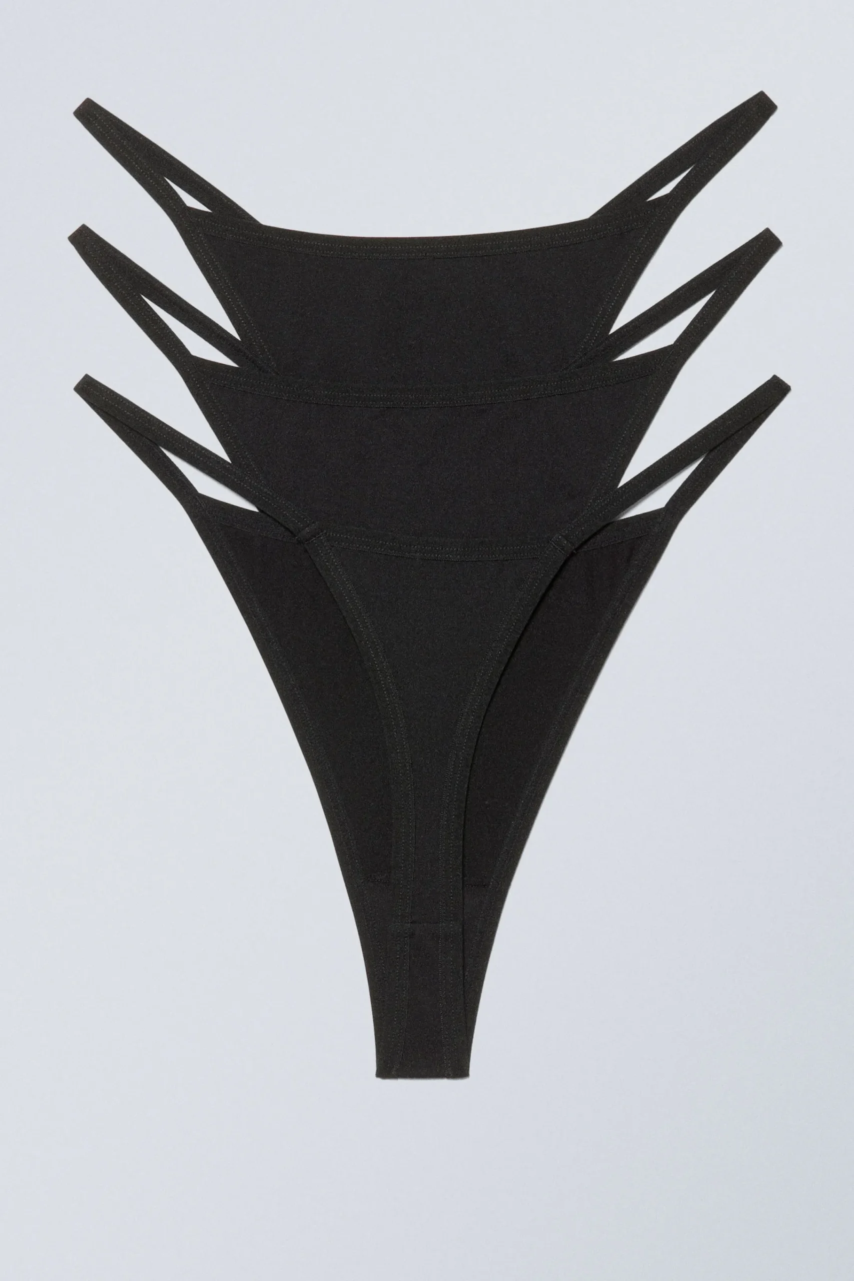 Weekday Underkläder<3-PACK SOUL TANGA THONG