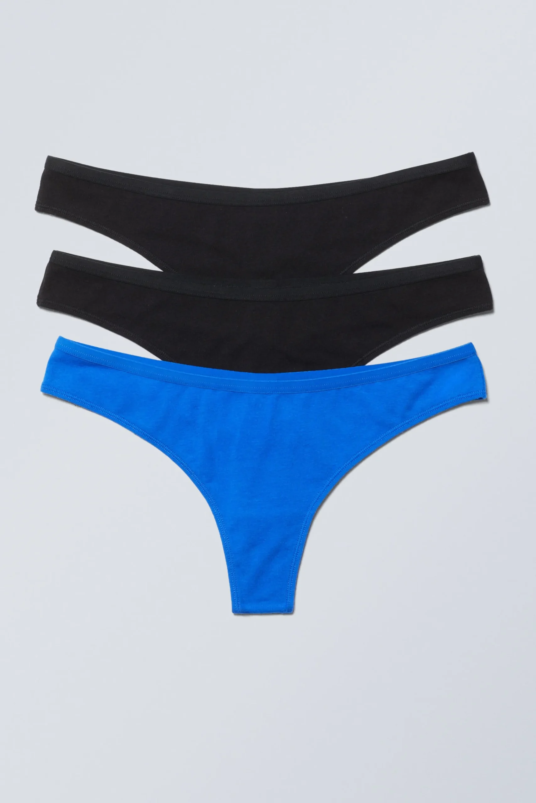 Weekday Underkläder<3-PACK STRINGTROSOR I BOMULL MED LÅG MIDJA