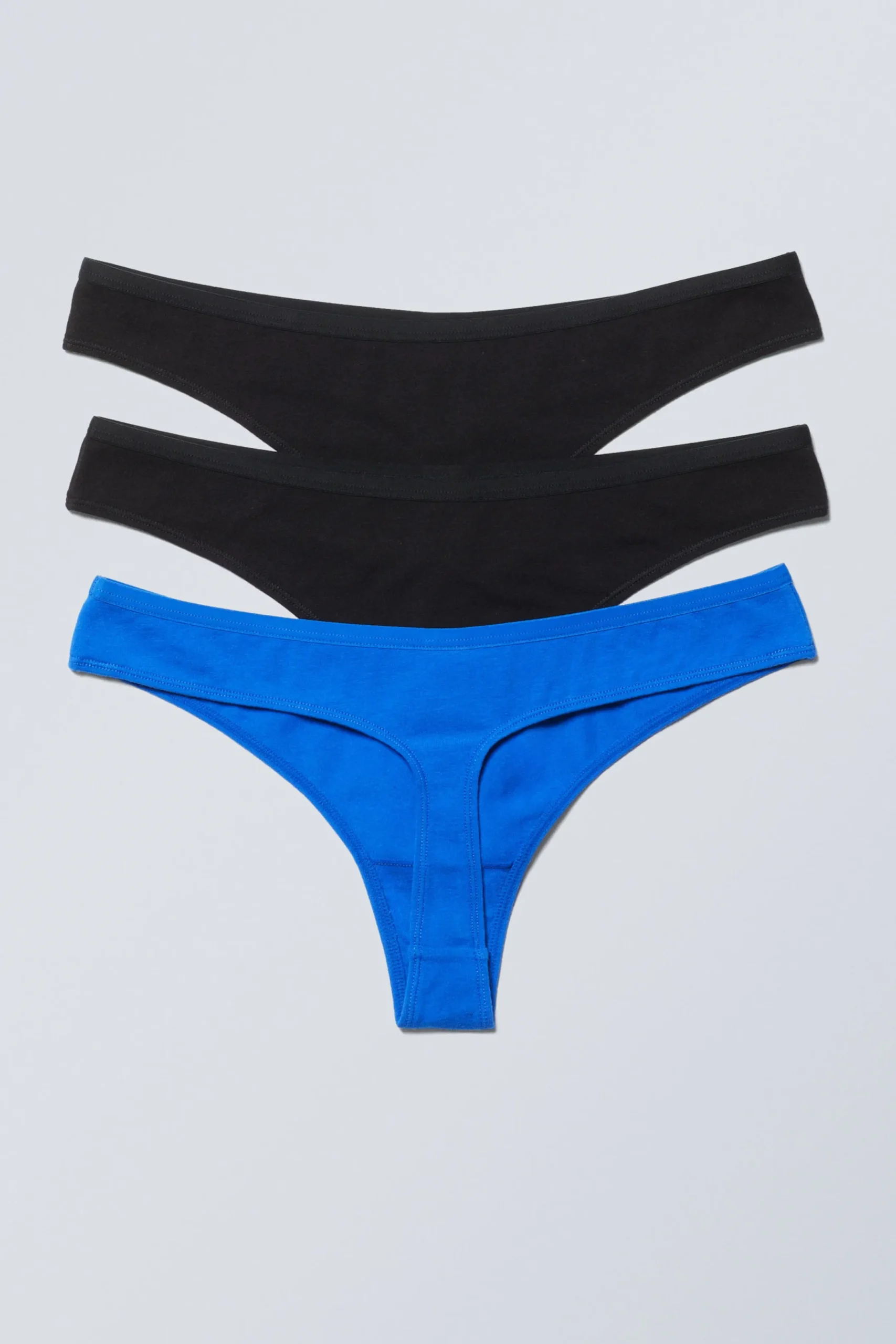 Weekday Underkläder<3-PACK STRINGTROSOR I BOMULL MED LÅG MIDJA