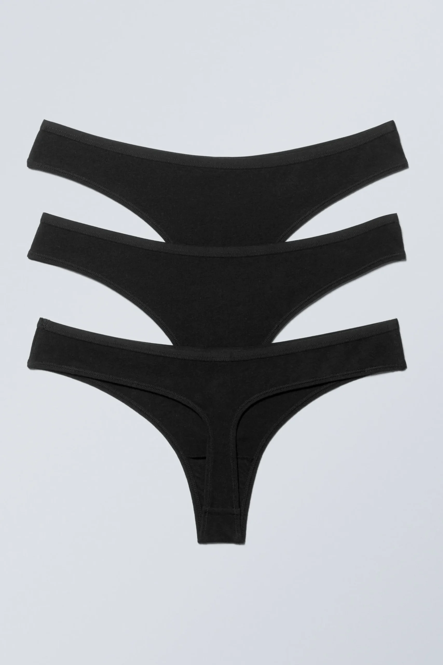 Weekday Underkläder<3-PACK STRINGTROSOR I MJUK BOMULL