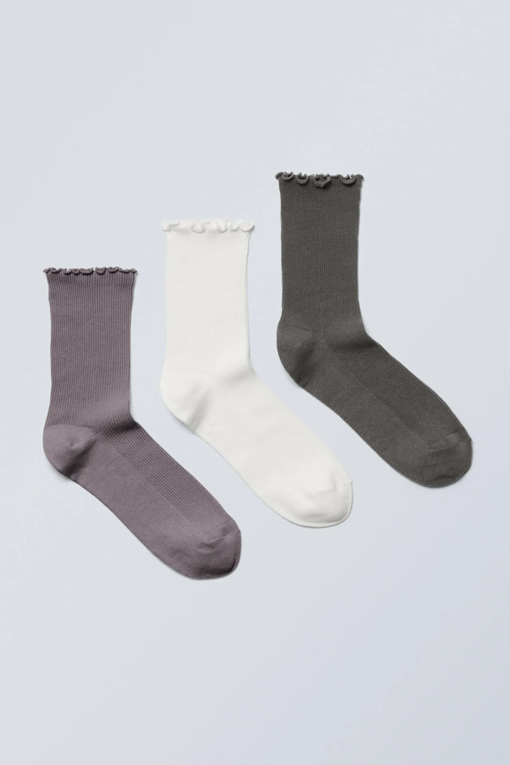Weekday Strumpor<3-PACK VOLANG-STRUMPOR
