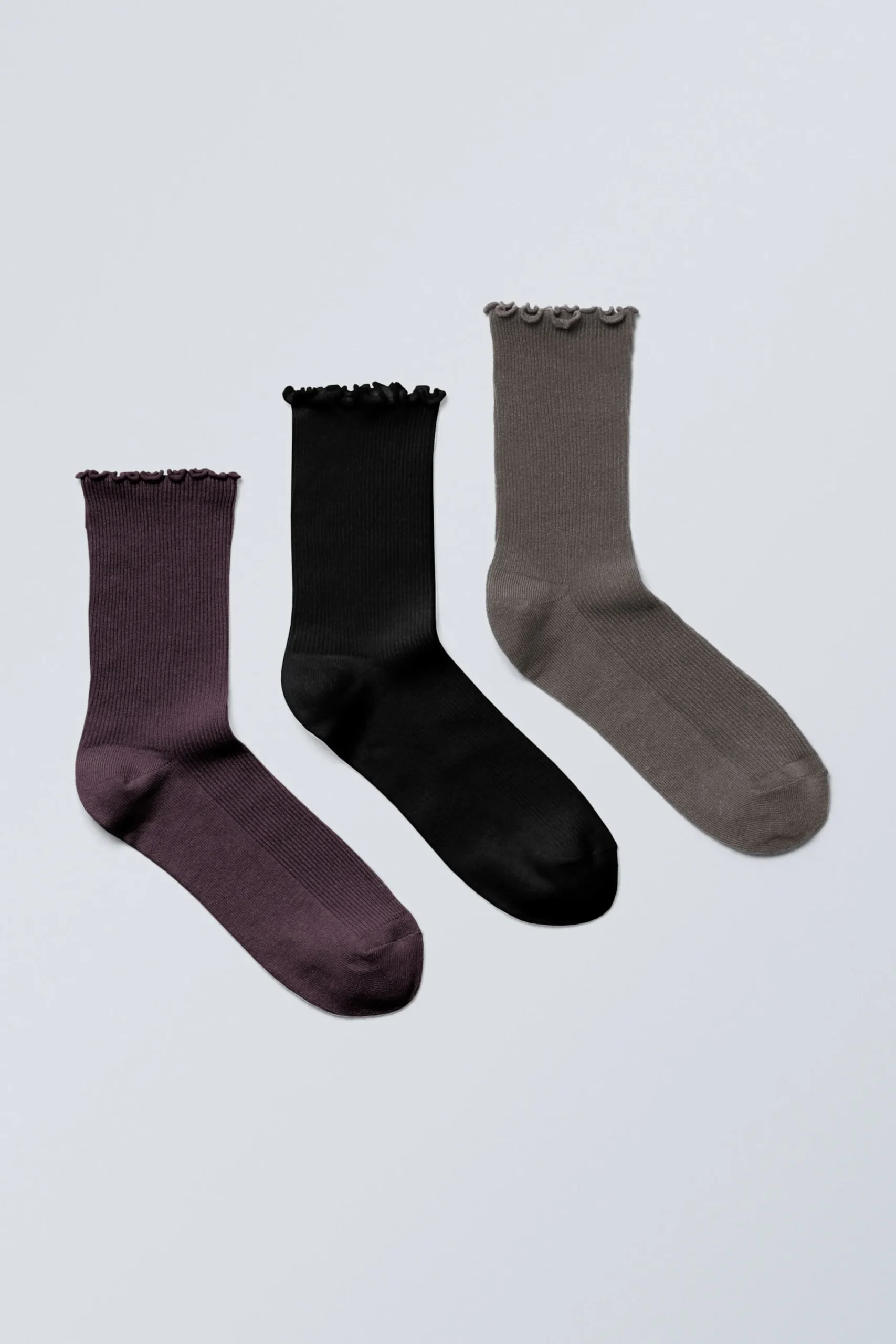 Weekday Strumpor<3-PACK VOLANG-STRUMPOR