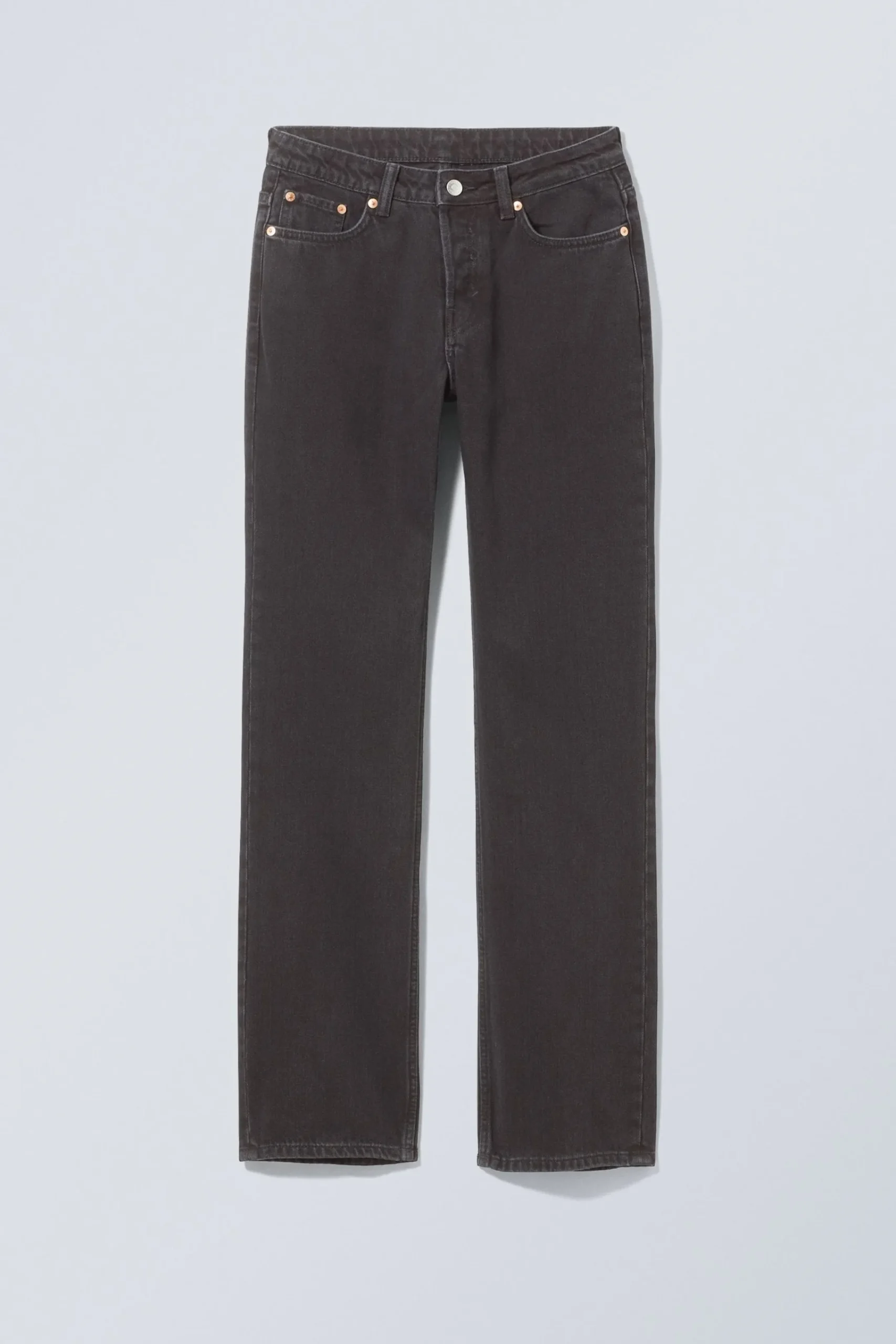 Weekday Jeans<PIN MID WAIST REGULAR STRAIGHT LEG JEANS