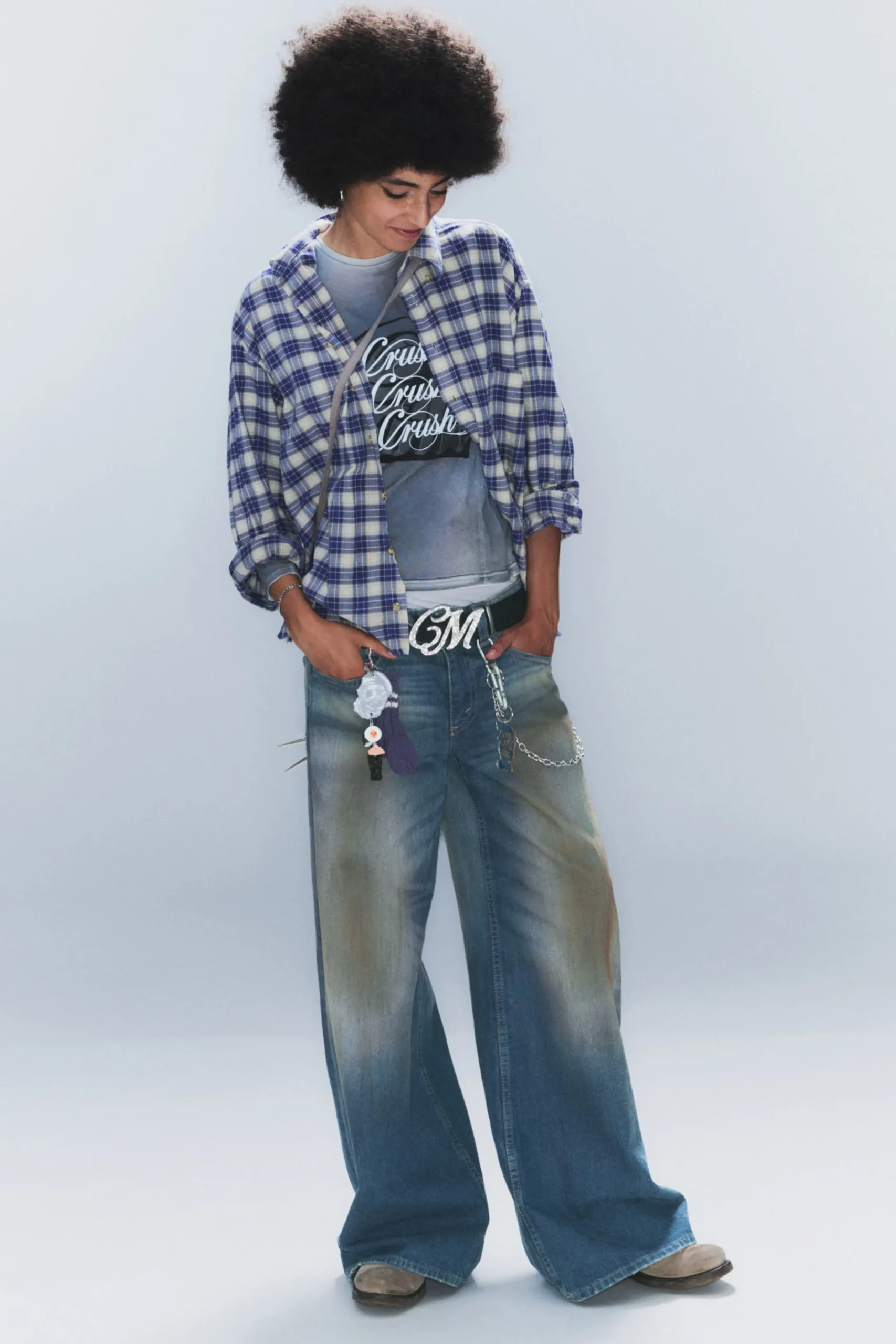 Weekday Jeans<POSER REGULAR WAIST LOOSE WIDE JEANS