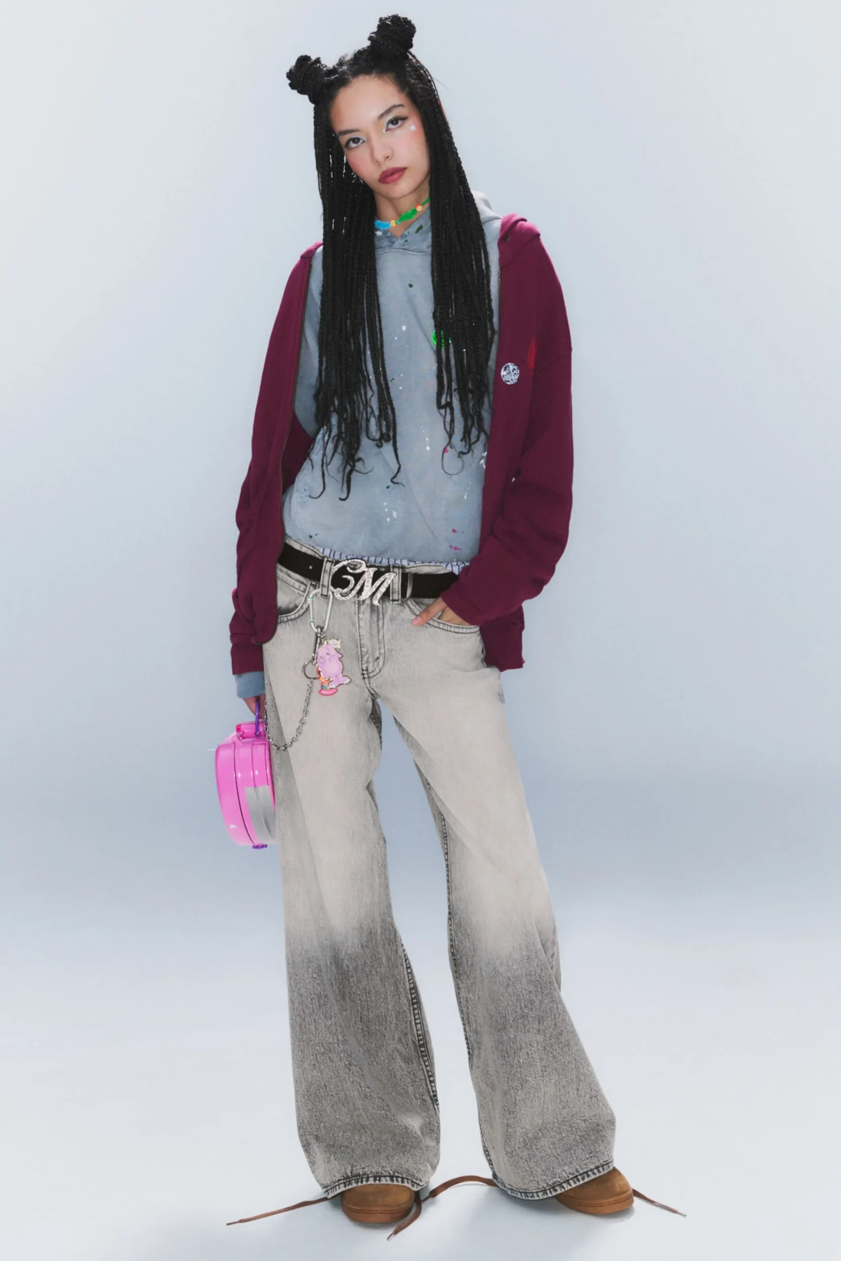 Weekday Jeans<POSER REGULAR WAIST LOOSE WIDE JEANS