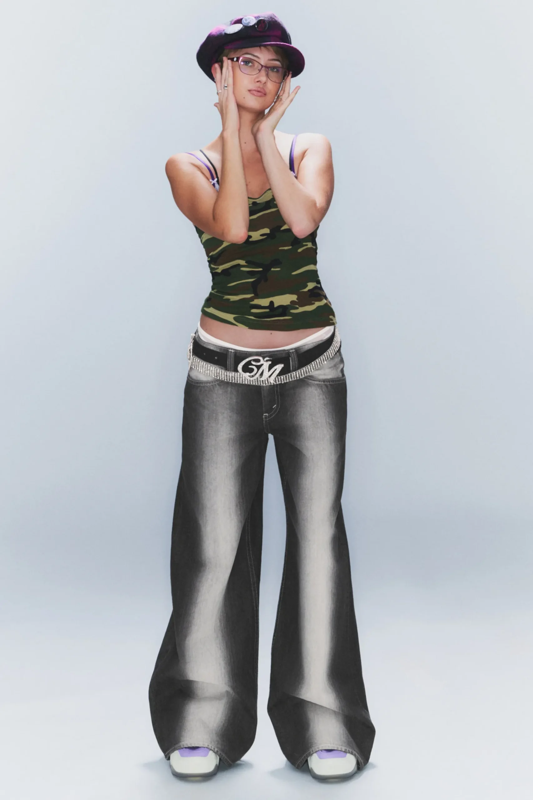 Weekday Jeans<POSER REGULAR WAIST LOOSE WIDE JEANS