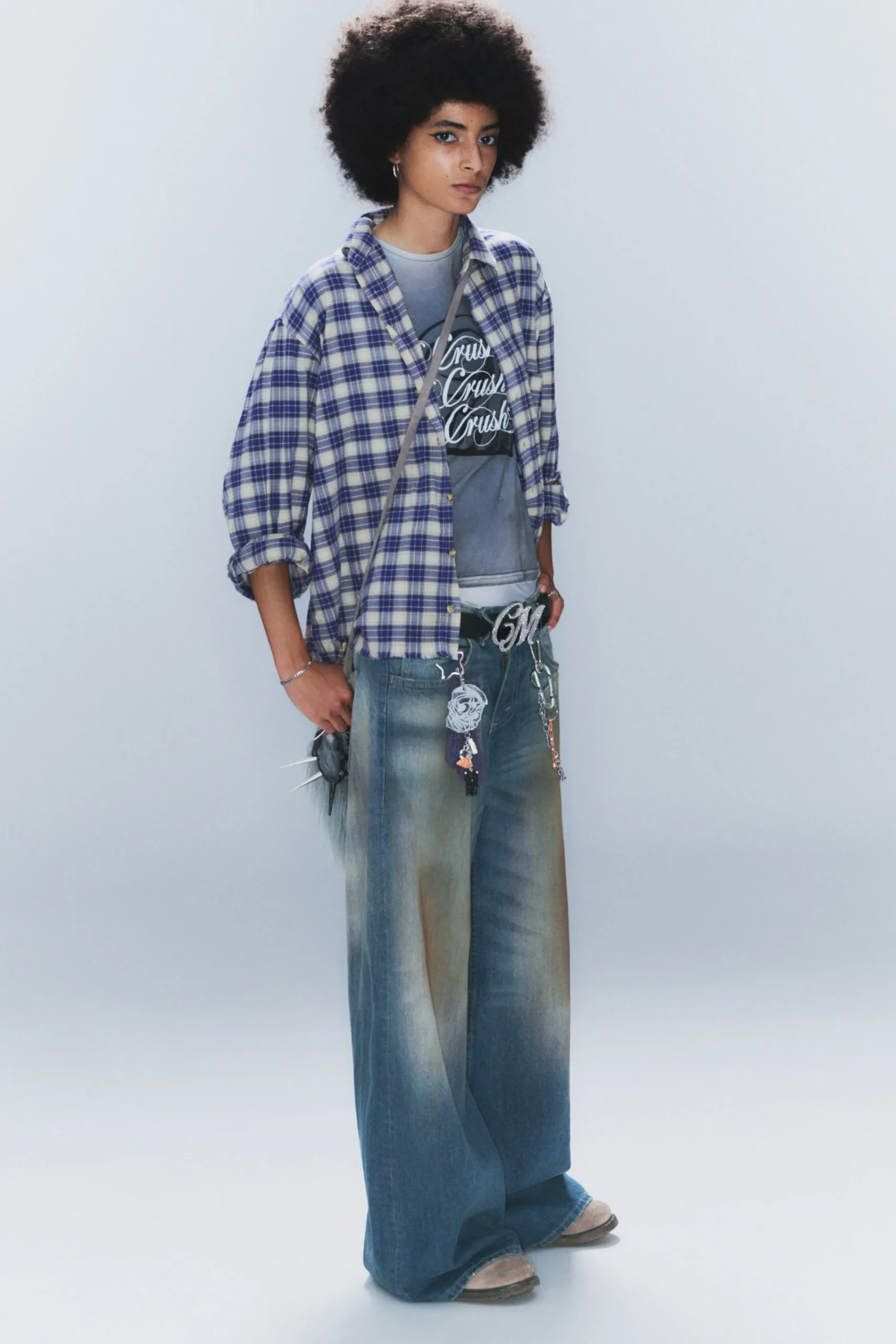 Weekday Jeans<POSER REGULAR WAIST LOOSE WIDE JEANS