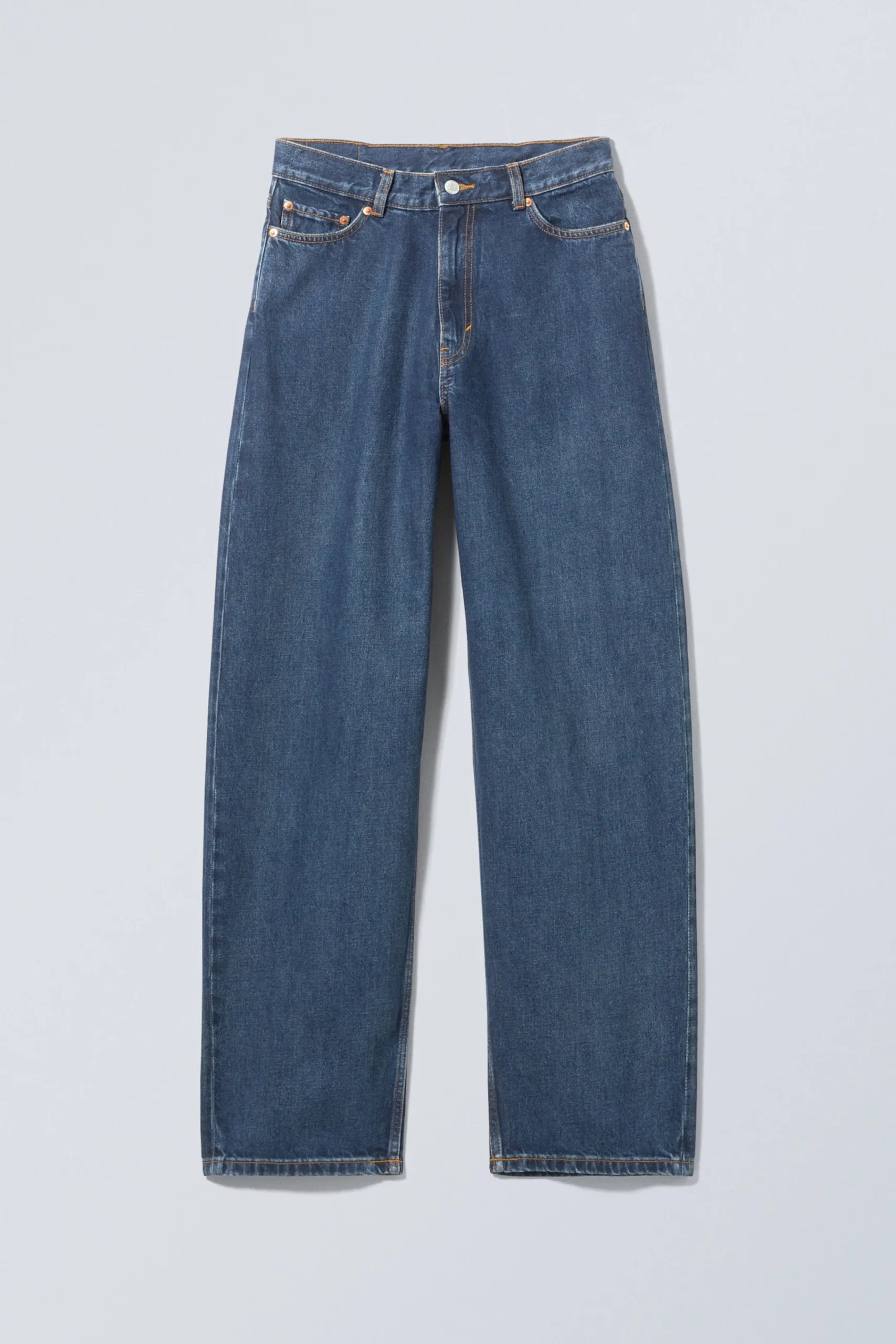 Weekday Jeans<RAIL MID WAIST LOOSE WIDE LEG JEANS