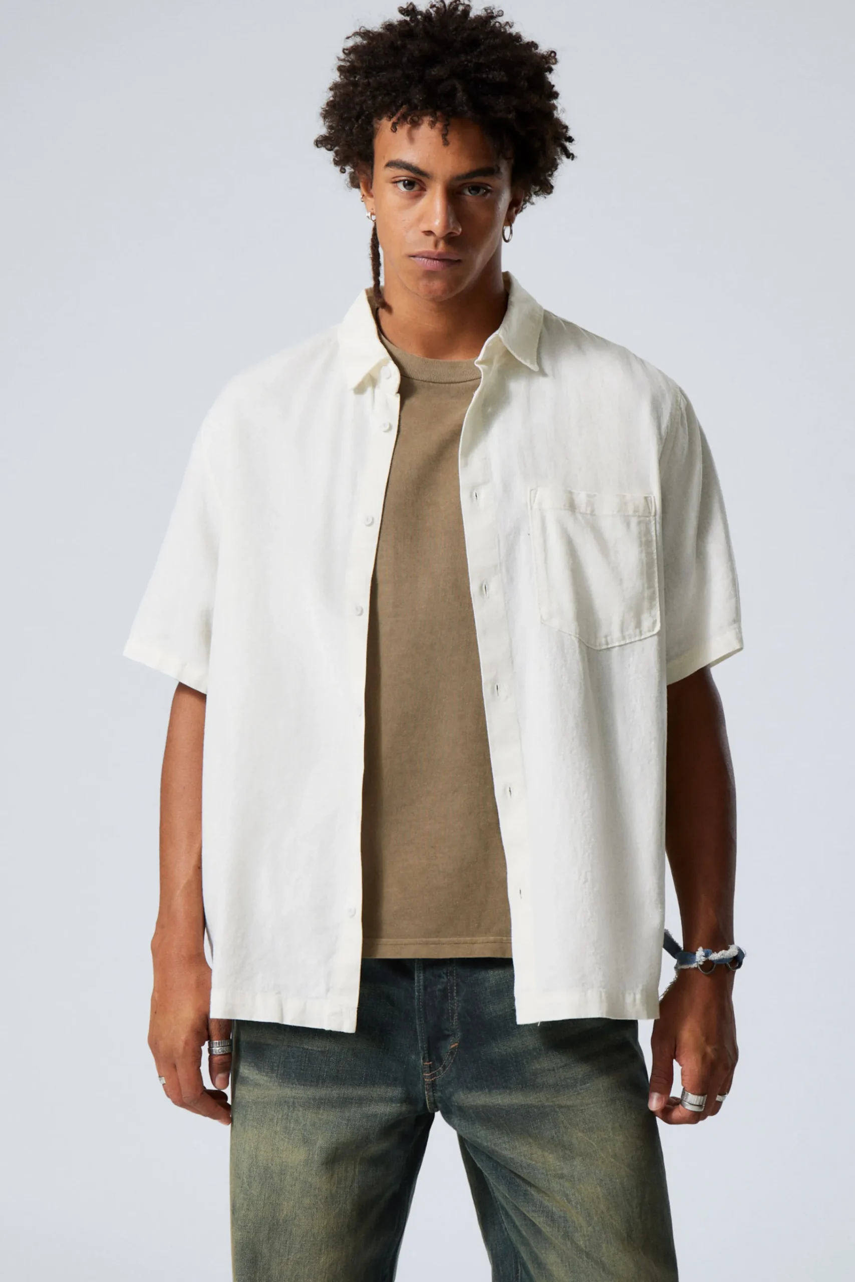 Weekday Skjortor<RELAXED LINEN SHORT SLEEVE