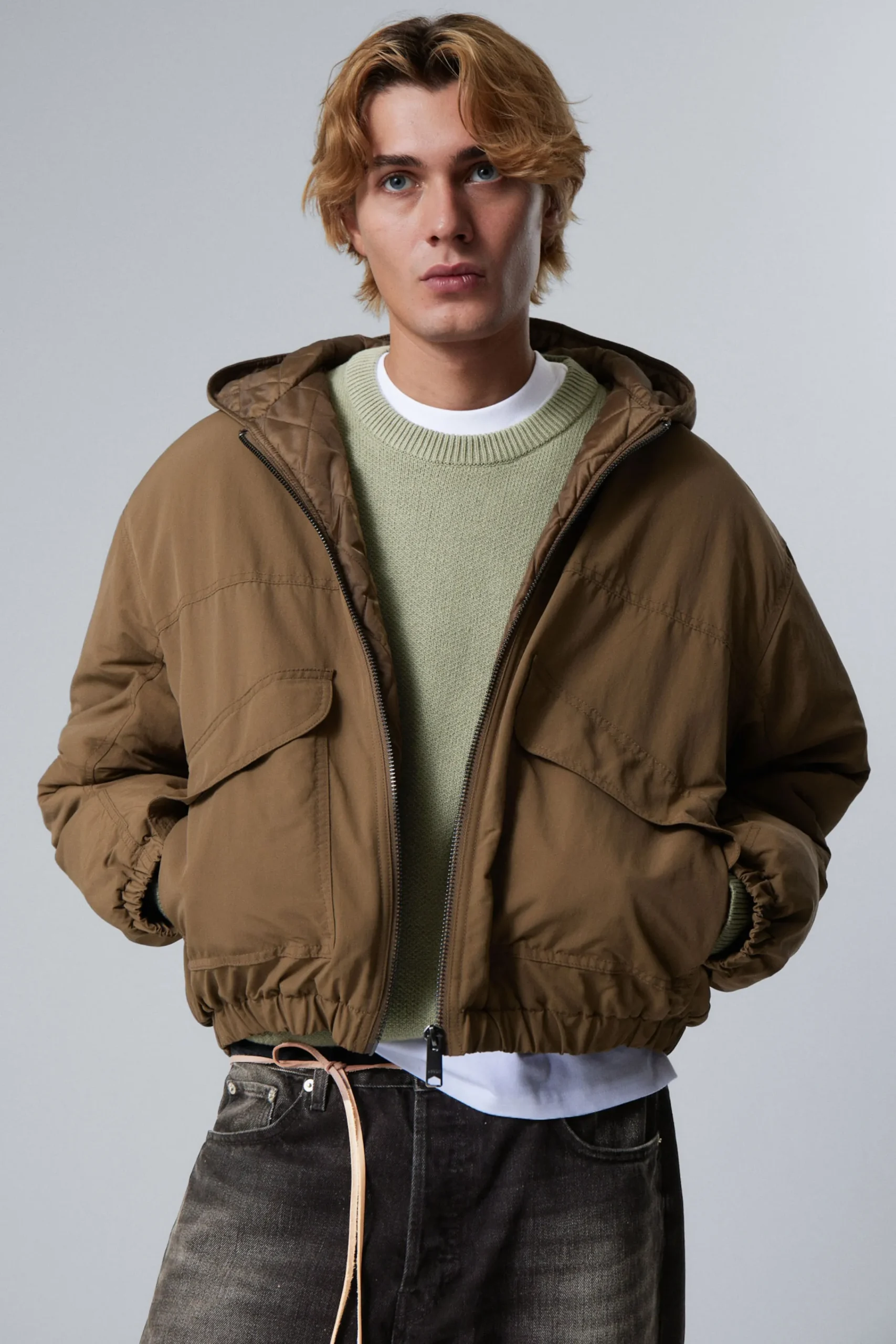 Weekday Jackor & Rockar<RELAXED NYLON BOMBER JACKER