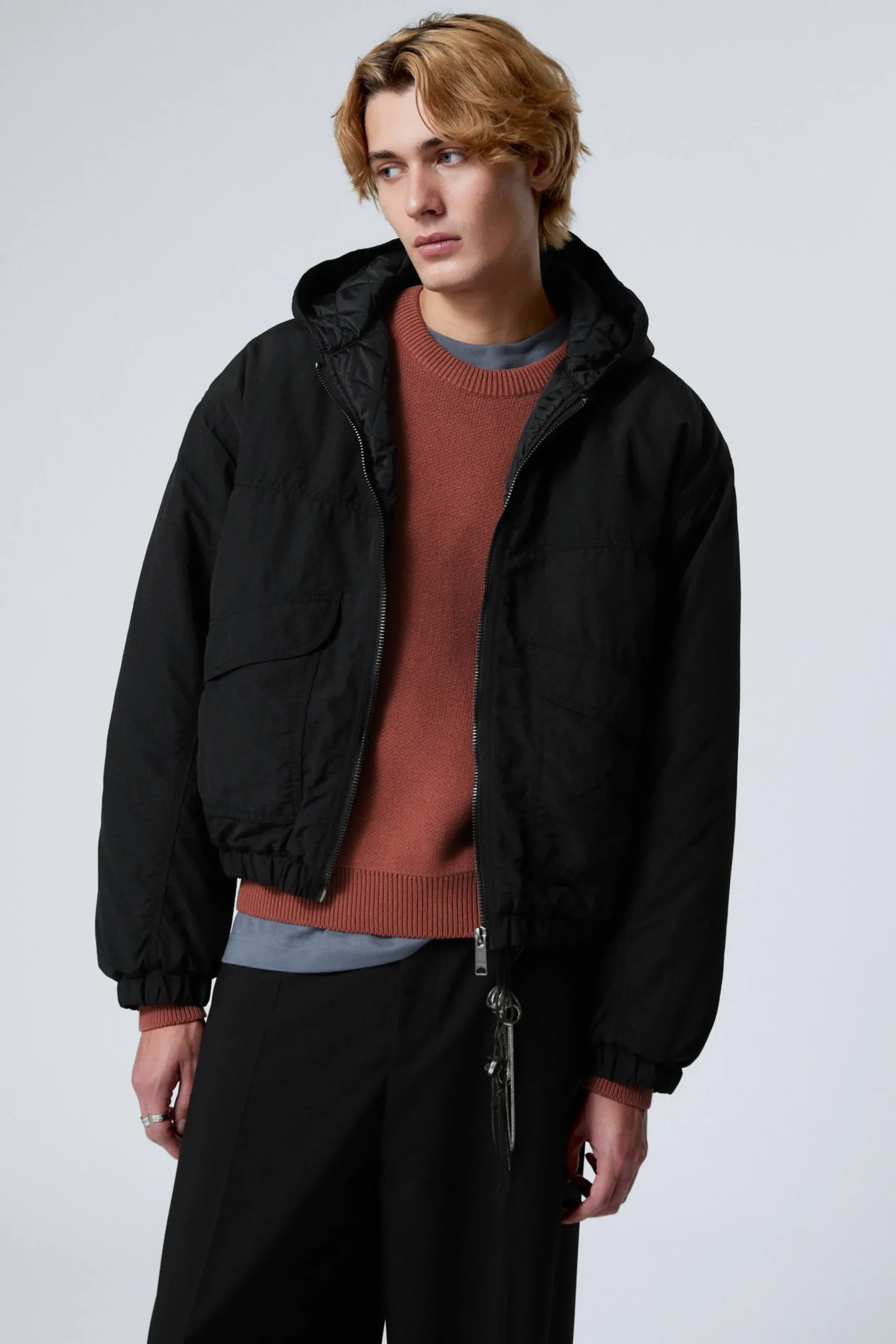 Weekday Jackor & Rockar<RELAXED NYLON BOMBER JACKER