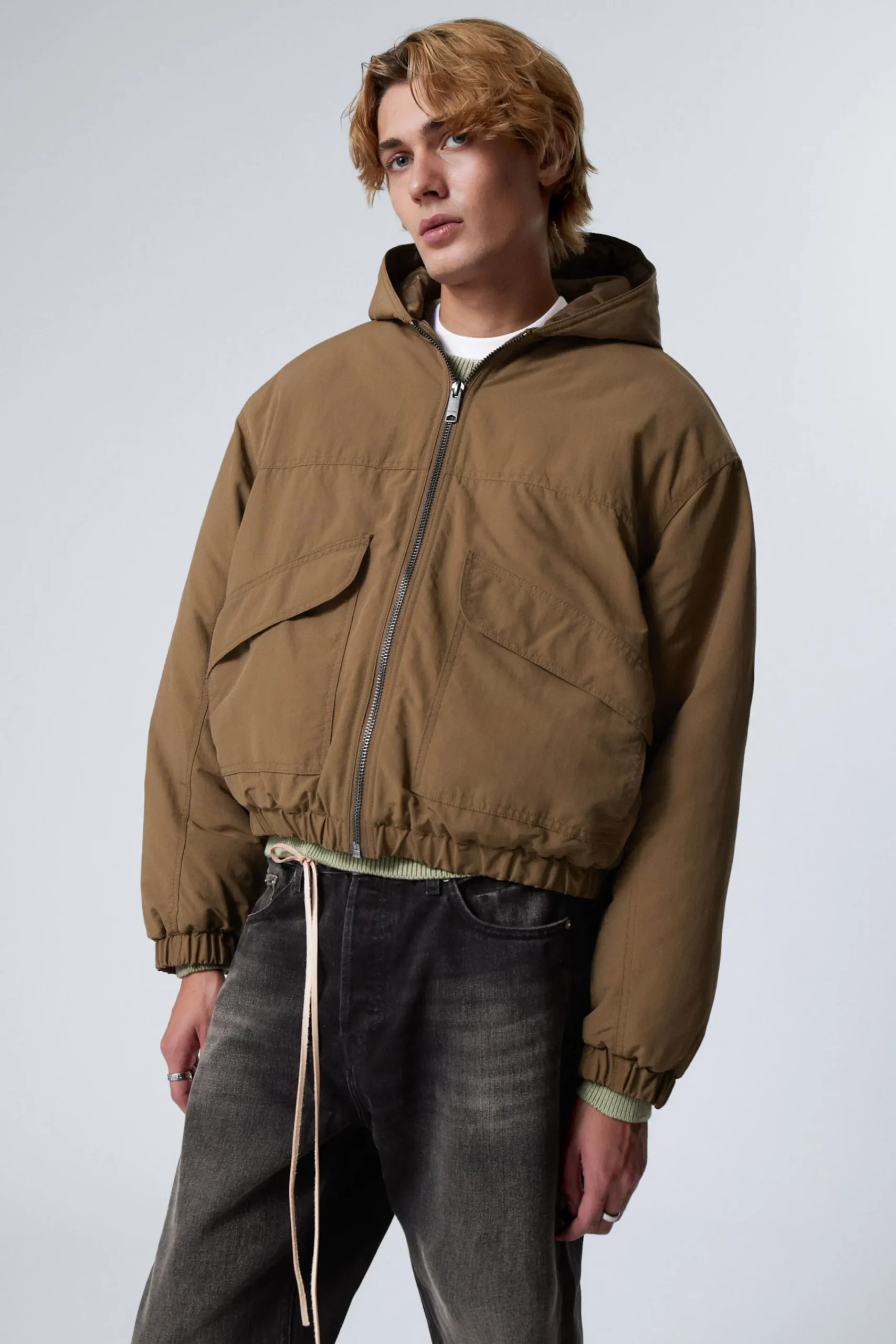 Weekday Jackor & Rockar<RELAXED NYLON BOMBER JACKER