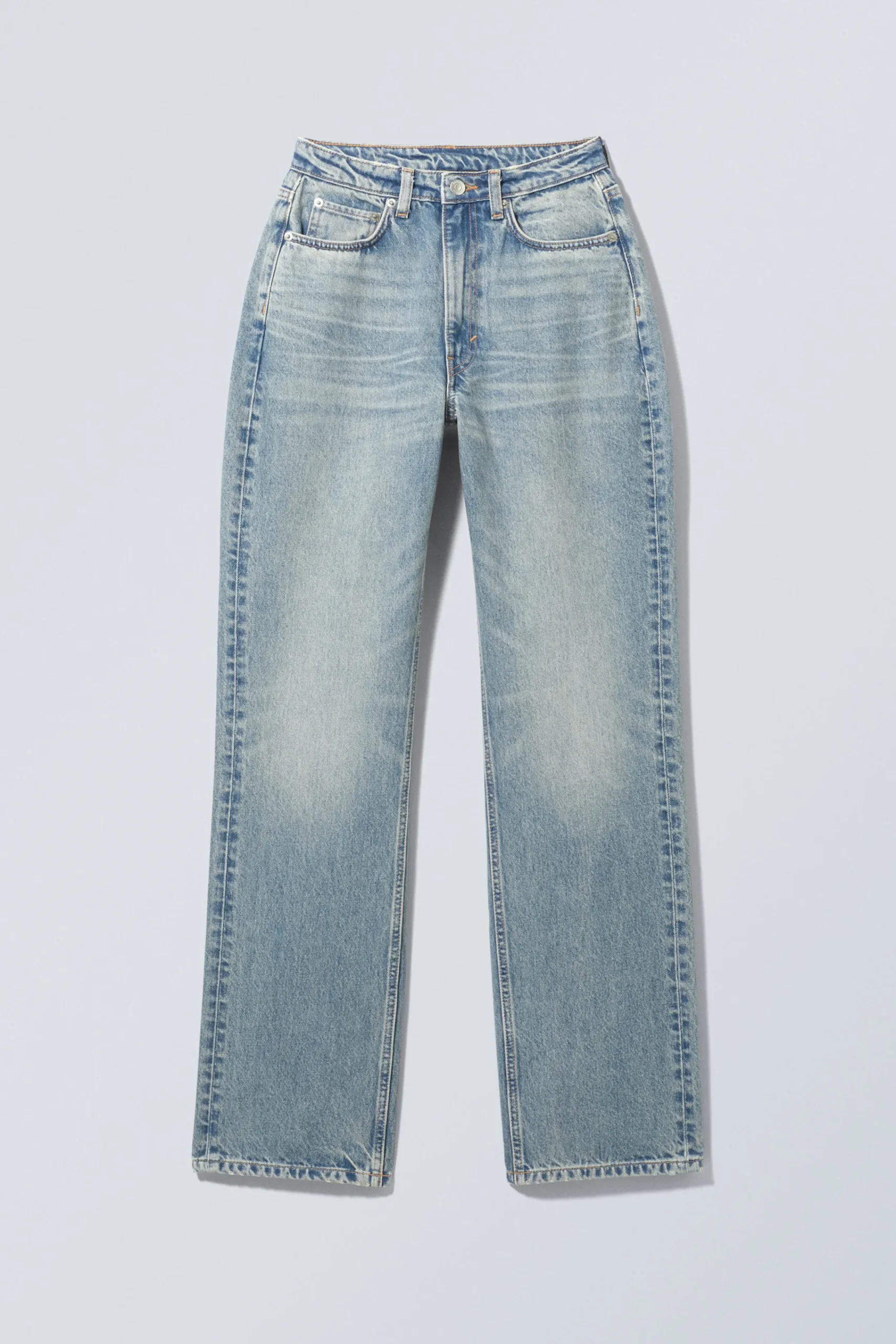 Weekday Jeans<RESOLUTE CURVE HIGH WAIST REGULAR STRAIGHT JEANS