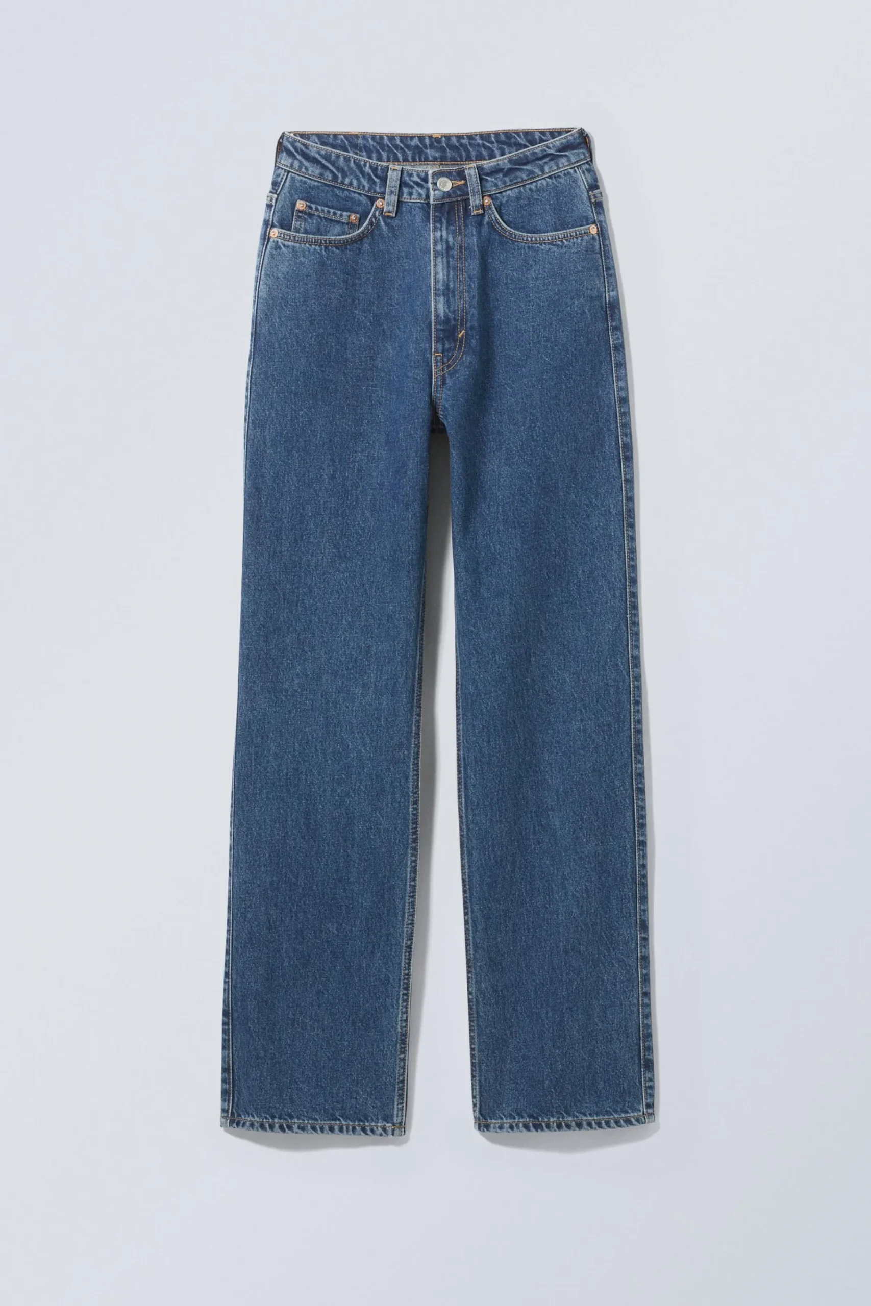 Weekday Jeans<ROWE SUPER HIGH WAISTED REGULAR STRAIGHT LEG JEANS