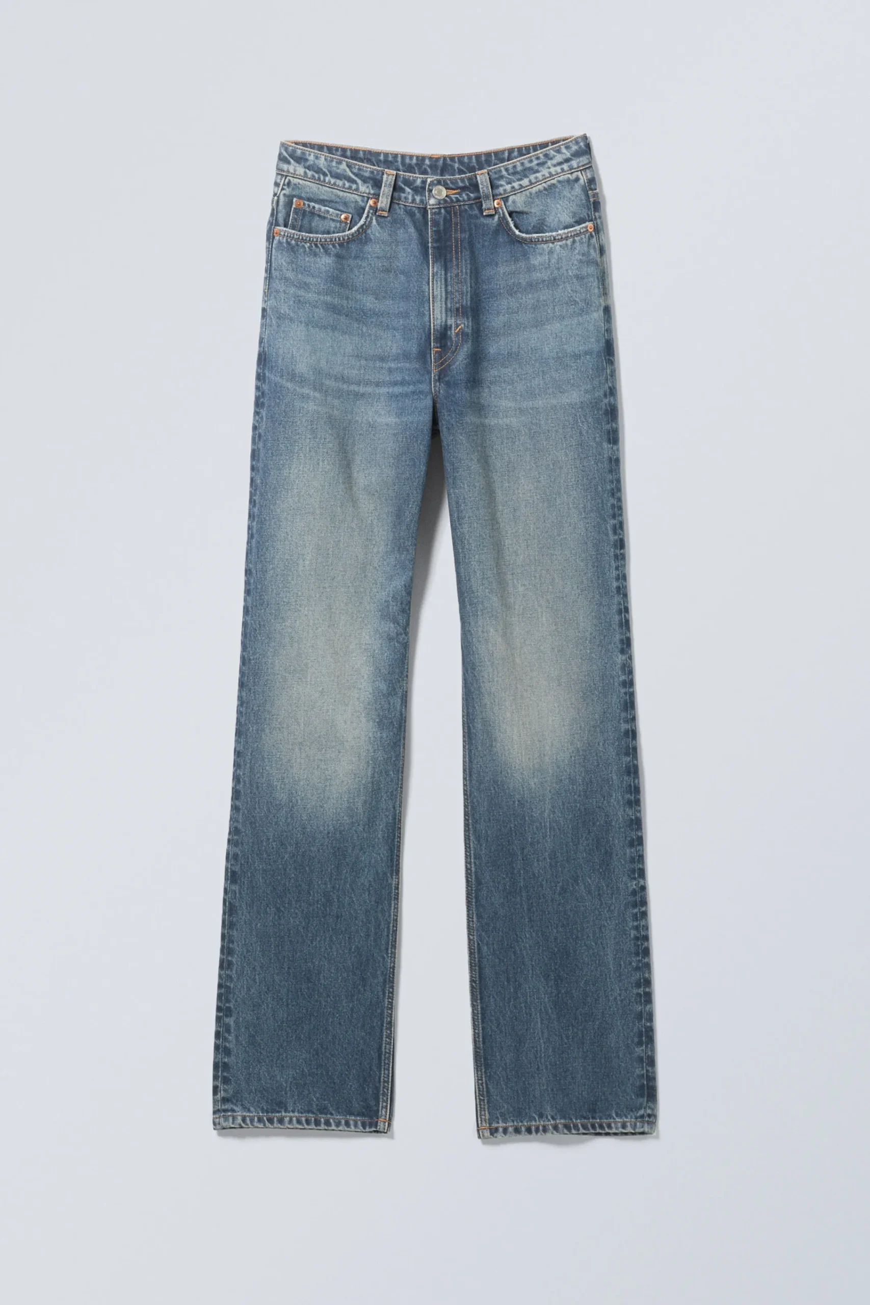 Weekday Jeans<ROWE SUPER HIGH WAISTED REGULAR STRAIGHT LEG JEANS