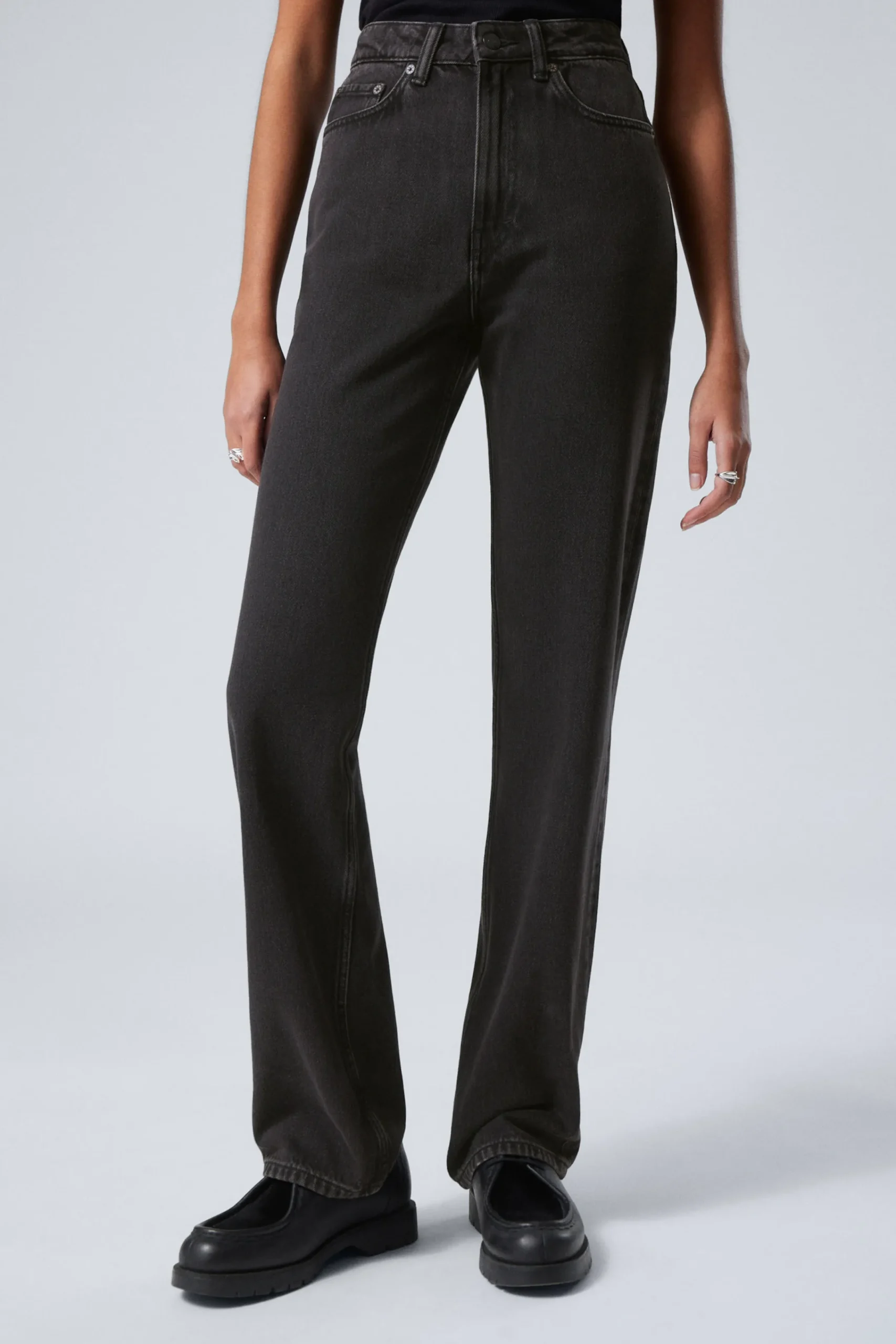 Weekday Jeans<ROWE SUPER HIGH WAISTED REGULAR STRAIGHT LEG JEANS