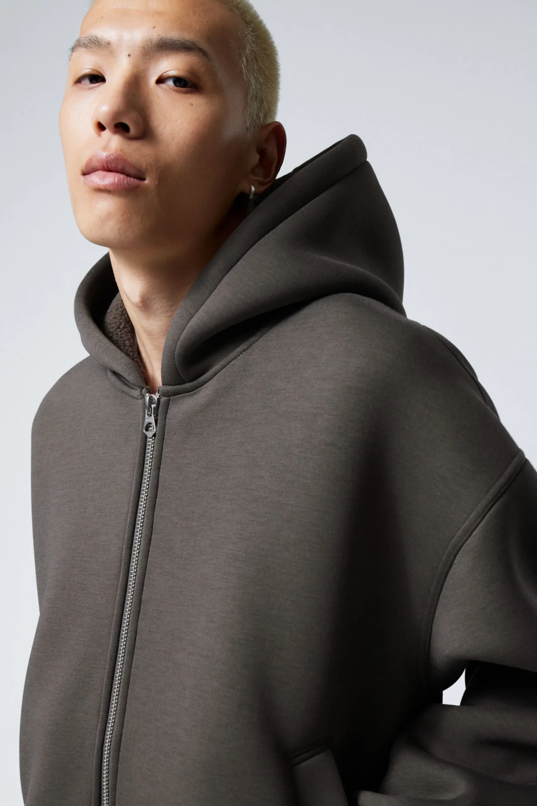 Weekday Hoodies | Jackor & Rockar<SIMON BONDED SCUBA ZIP-JACKA