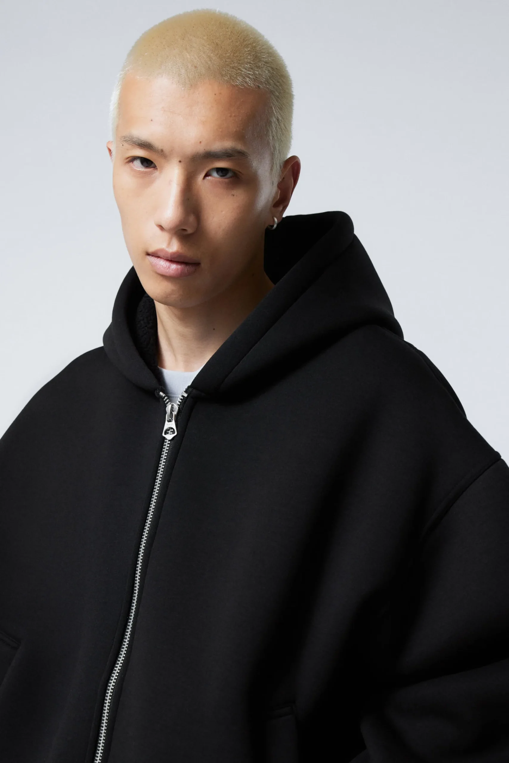 Weekday Hoodies | Jackor & Rockar<SIMON BONDED SCUBA ZIP-JACKA