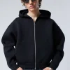 Weekday Hoodies<SIMON SCUBA HOODIE MED DRAGKEDJA