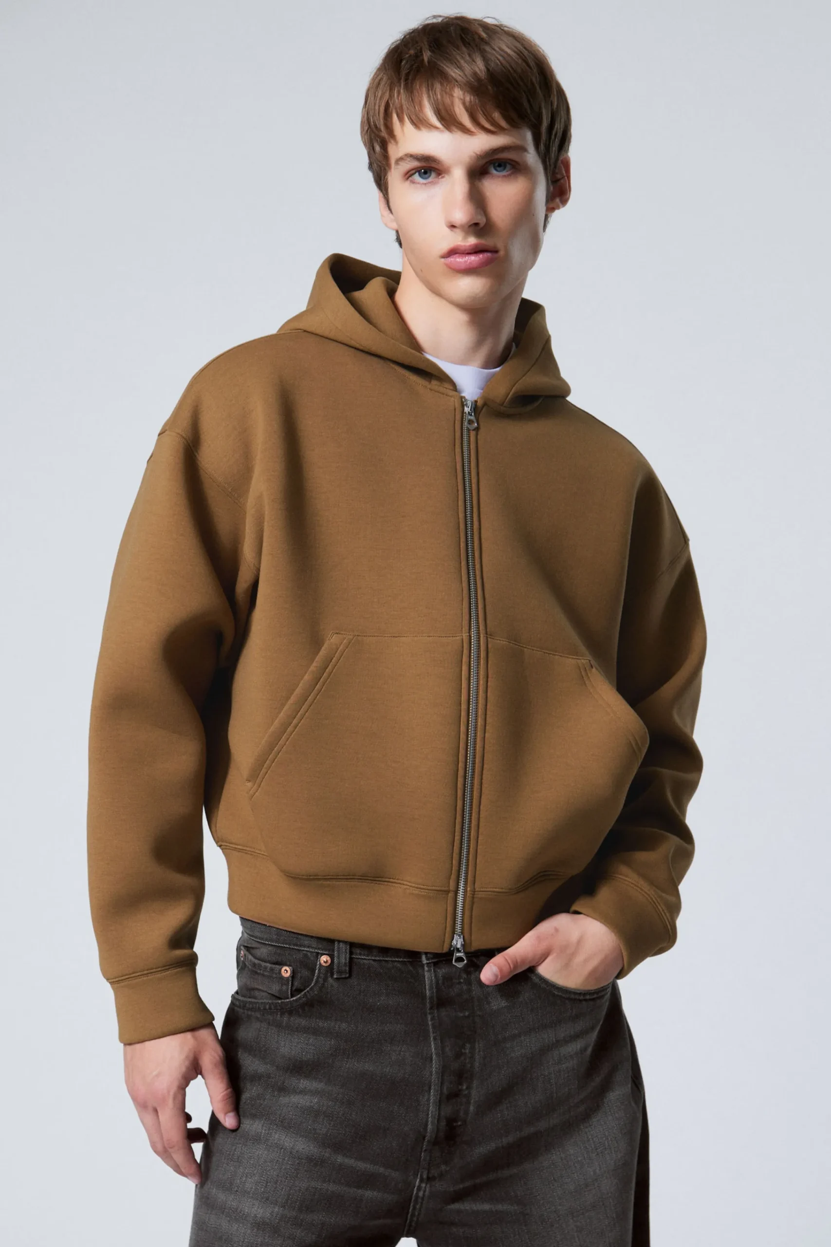 Weekday Hoodies<SIMON SCUBA HOODIE MED DRAGKEDJA