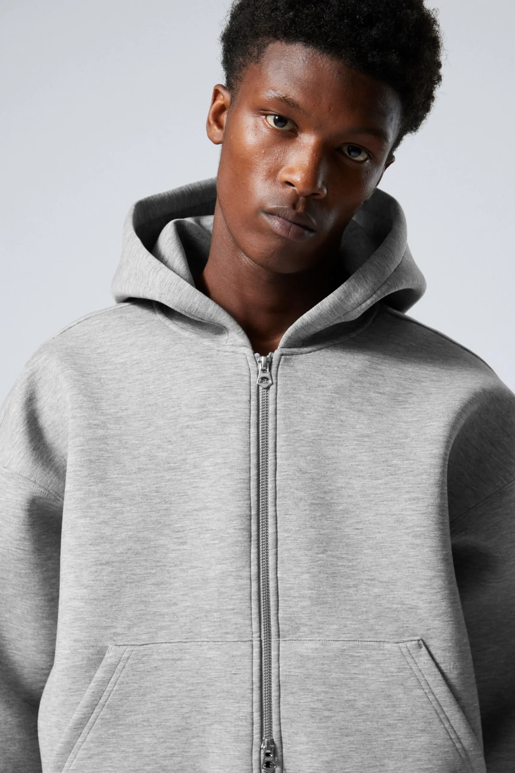 Weekday Hoodies<SIMON SCUBA HOODIE MED DRAGKEDJA