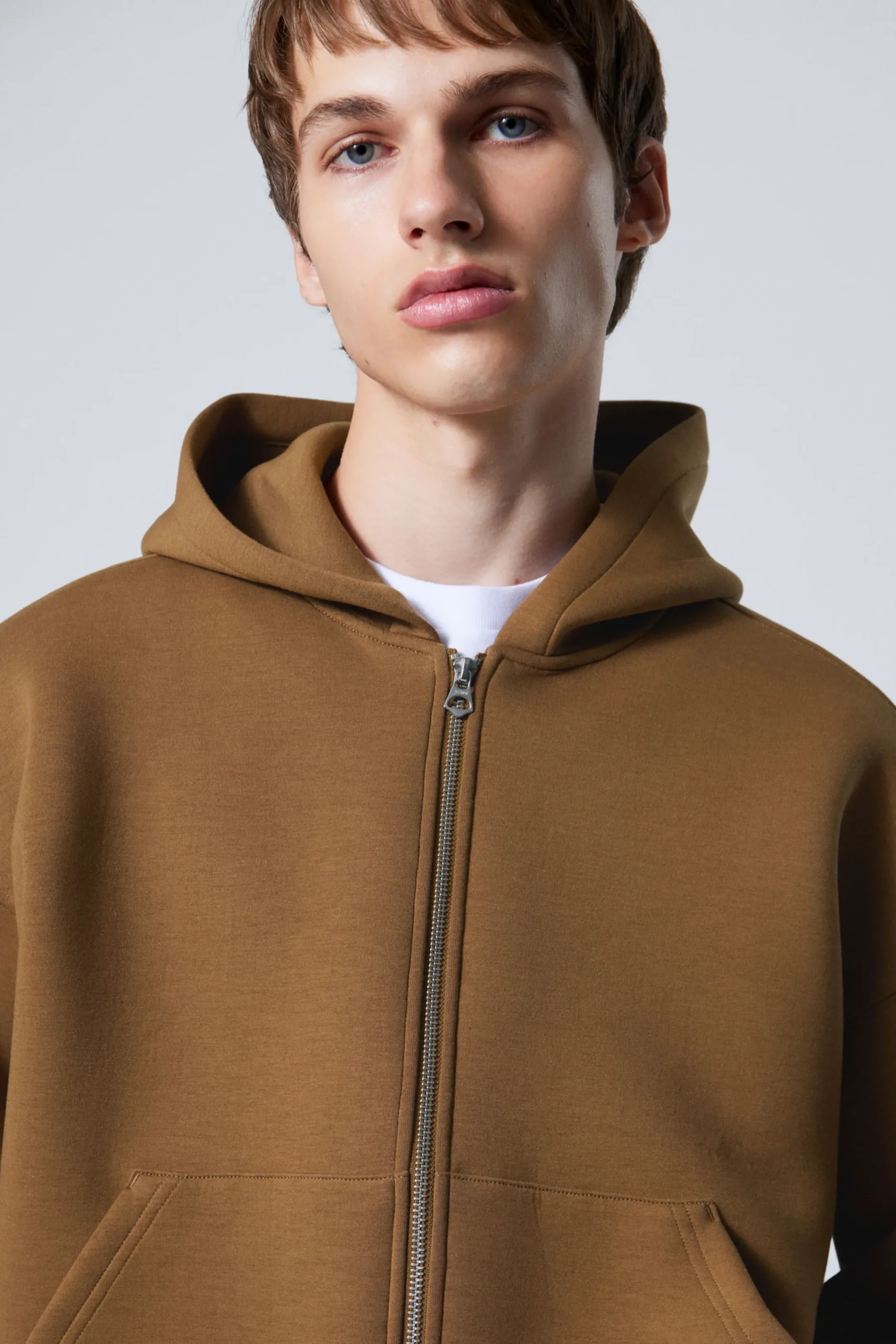 Weekday Hoodies<SIMON SCUBA HOODIE MED DRAGKEDJA