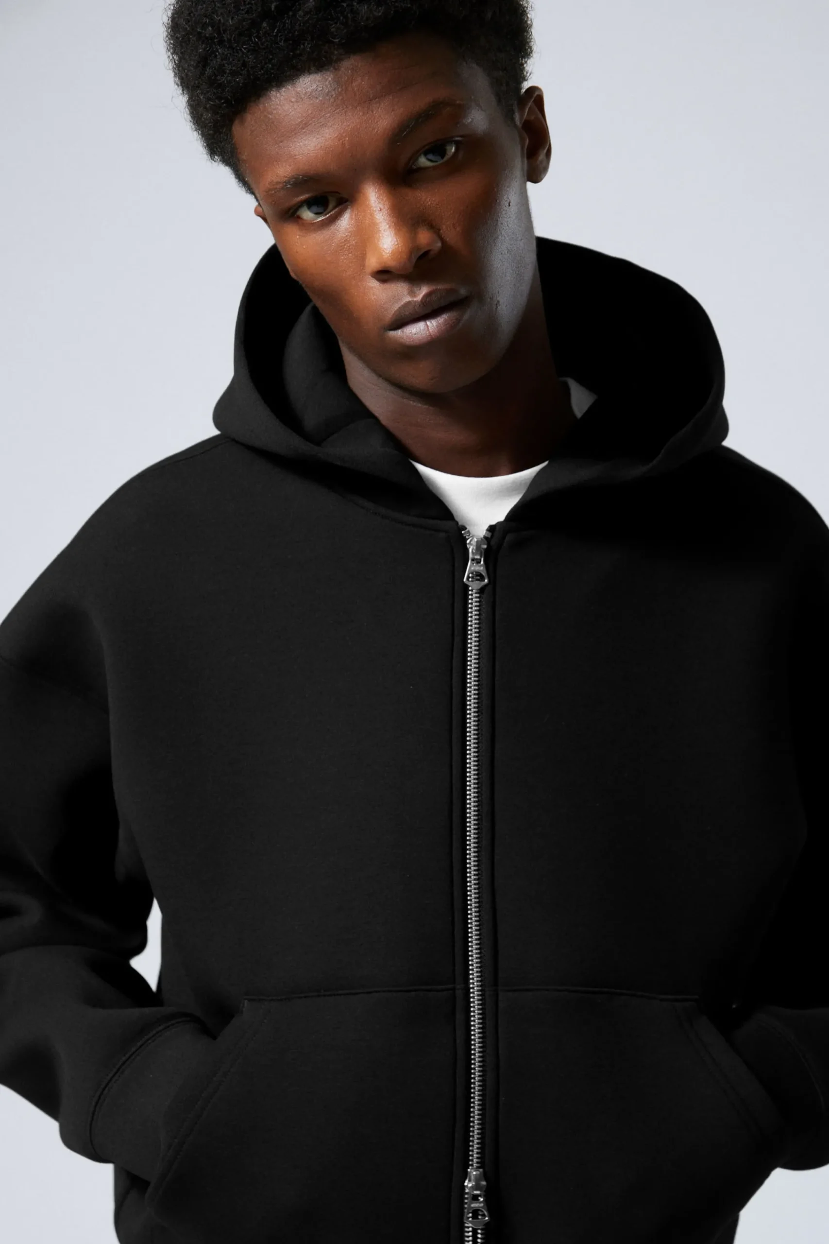 Weekday Hoodies<SIMON SCUBA HOODIE MED DRAGKEDJA