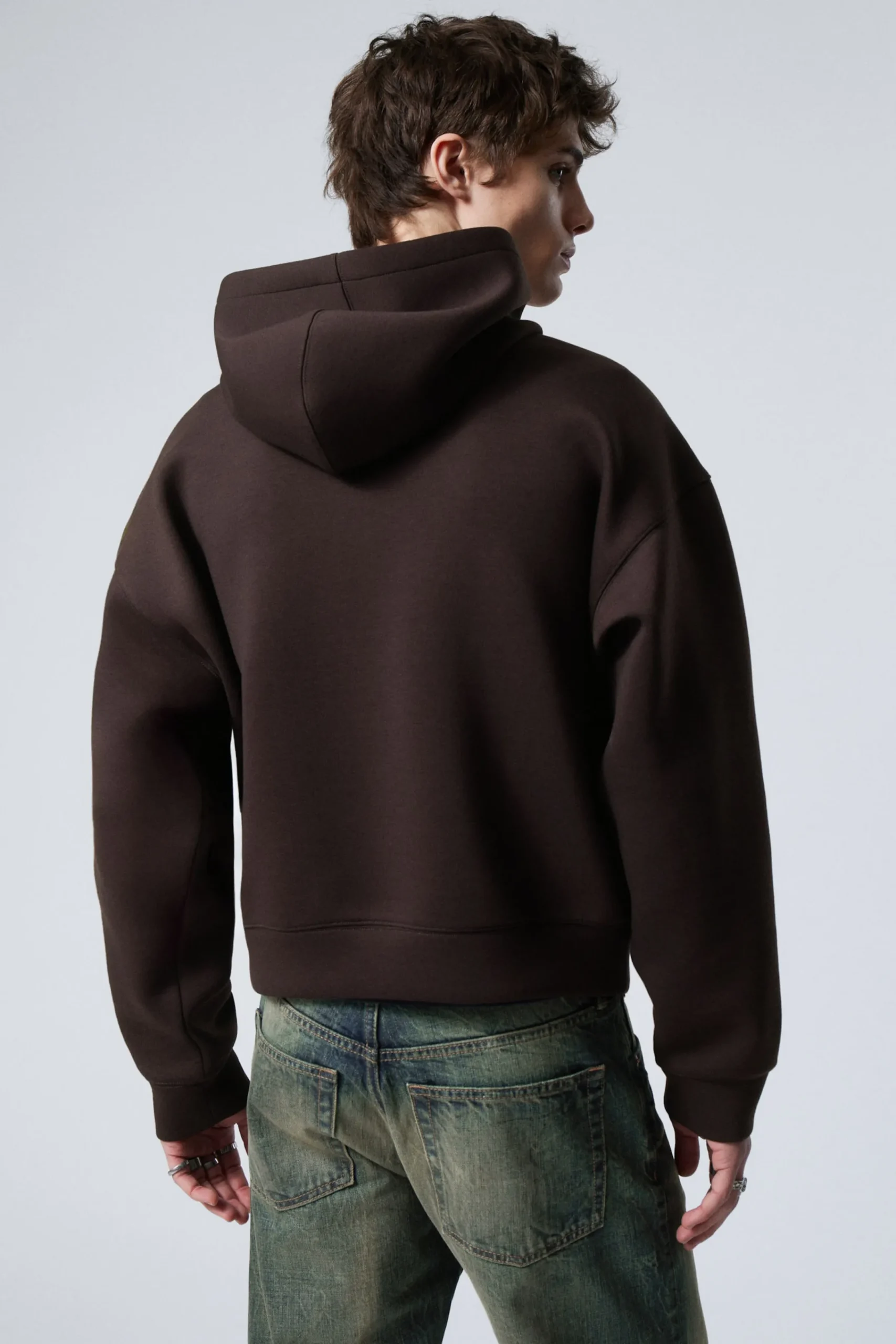 simon_scuba_hoodie_med_dragkedja_3-2.webp Weekday Hoodies<SIMON SCUBA HOODIE MED DRAGKEDJA
