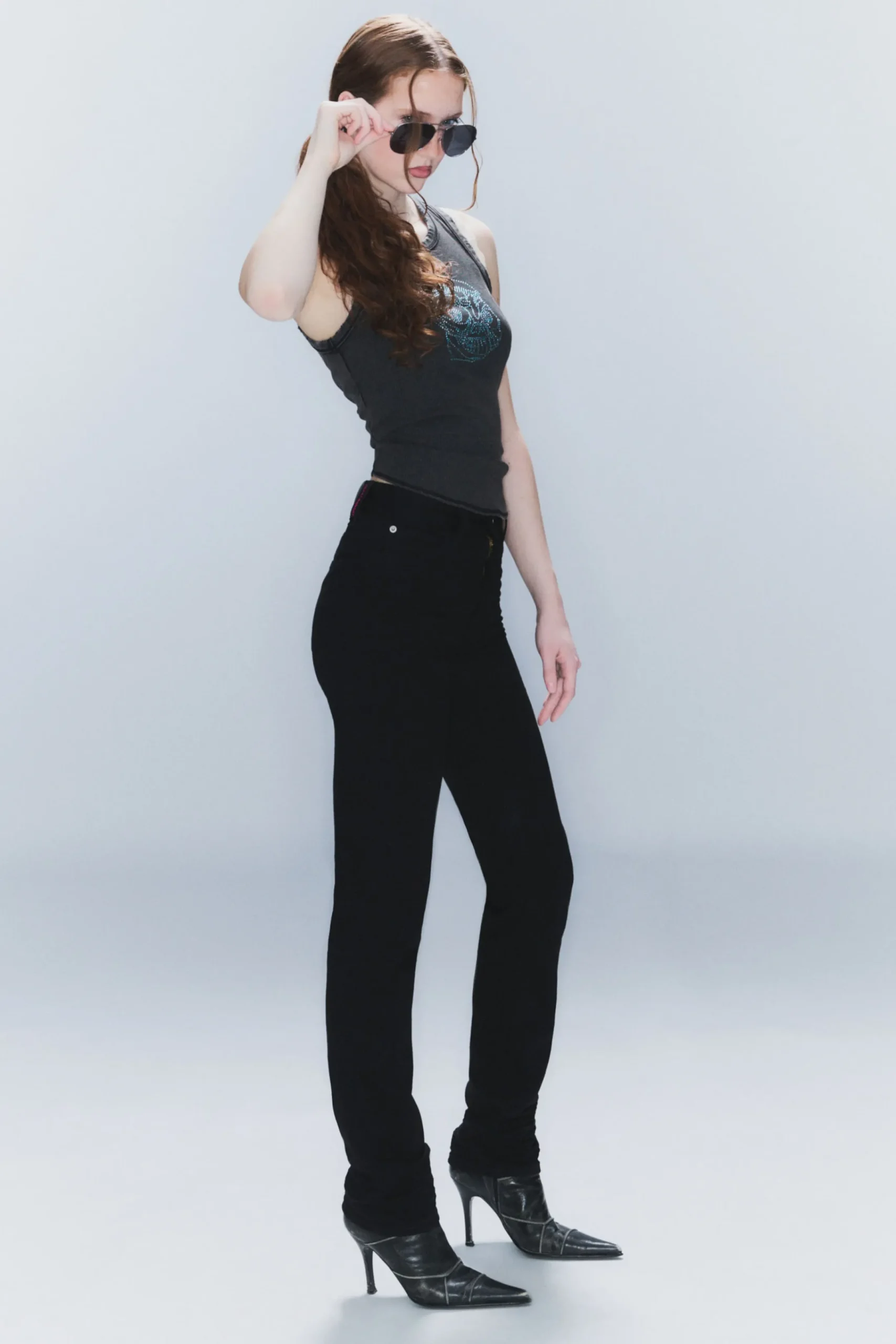 Weekday Jeans<SLEEZIE HIGH WAIST SKINNY JEANS