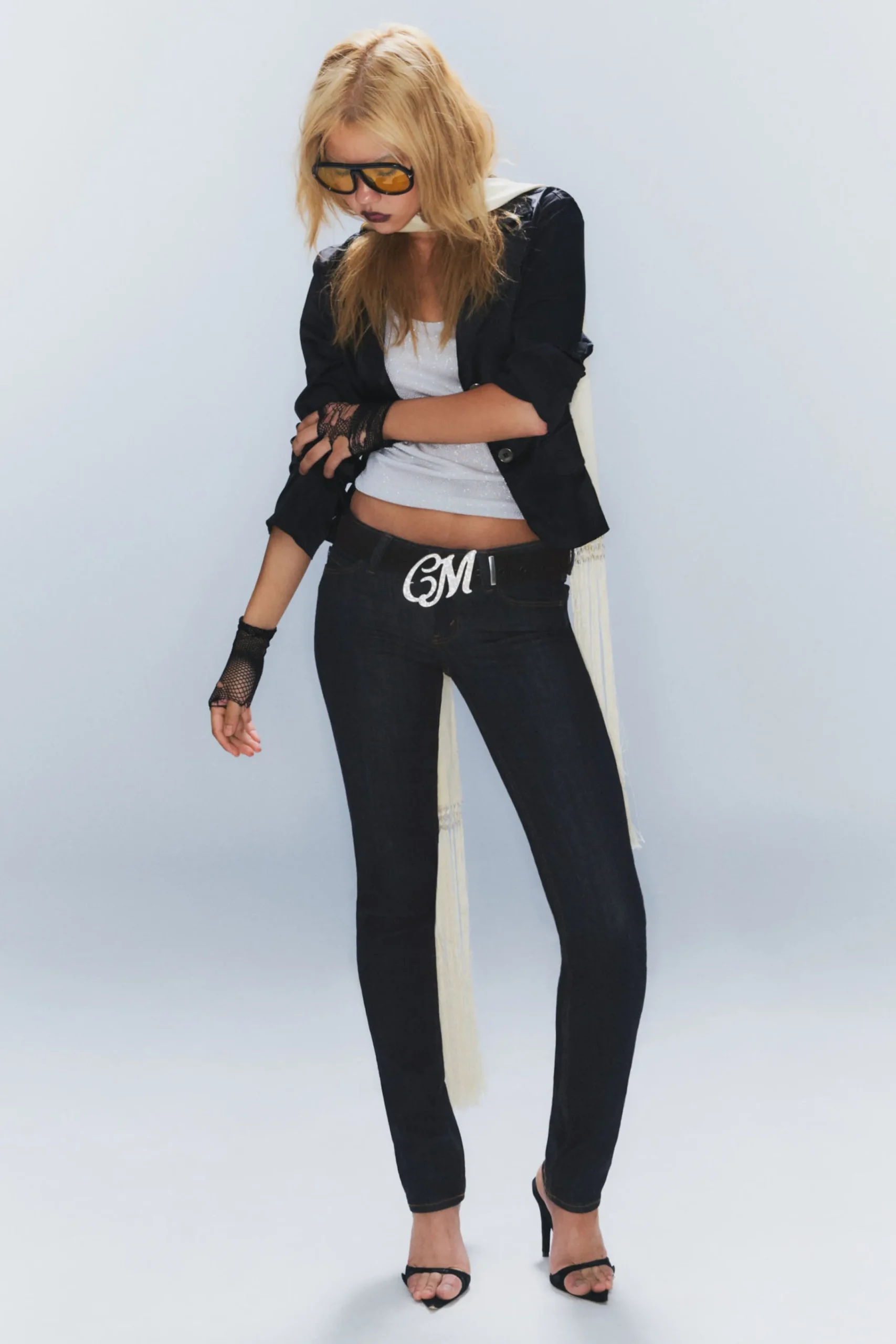Weekday Jeans<SLEEZIE LOW WAIST SKINNY STRAIGHT JEANS