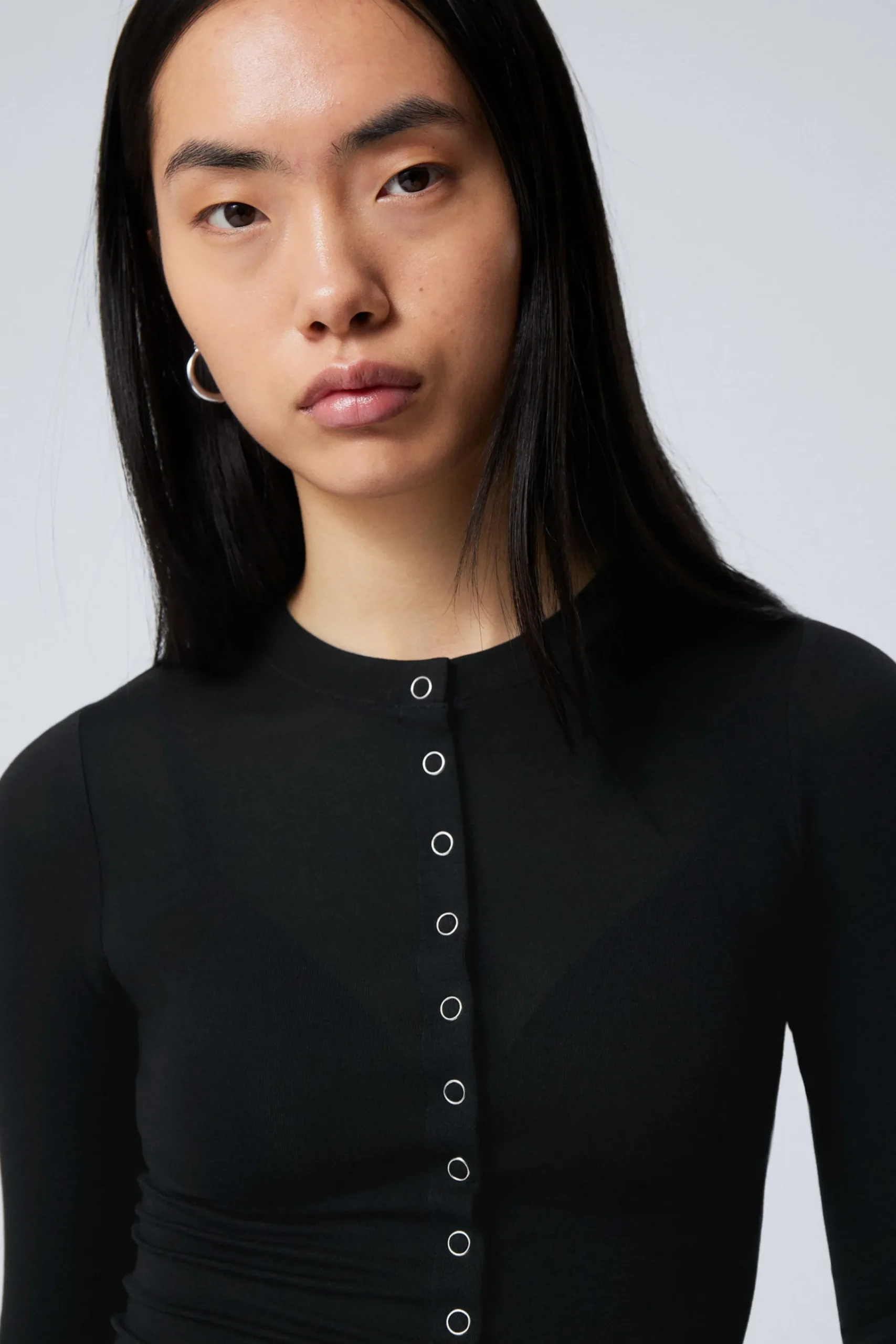 Weekday Toppar<SLIM LONGSLEEVED BUTTONED CARDIGAN