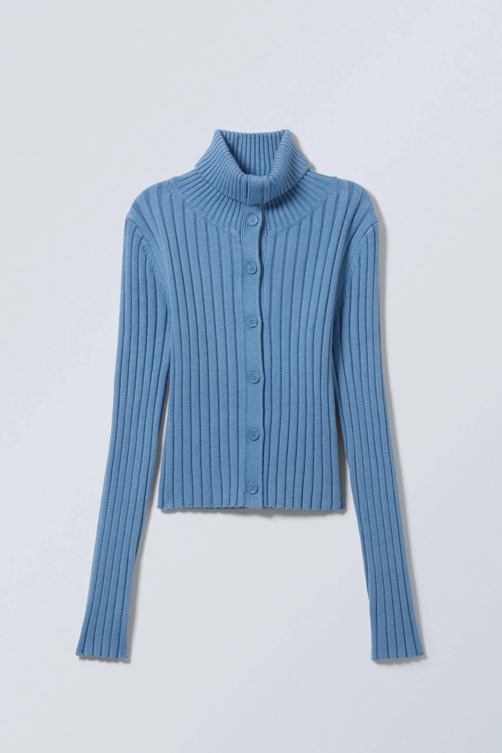 smal_stickad_turtleneckcardigan_3-1.webp Weekday Stickat<SMAL STICKAD TURTLENECK-CARDIGAN