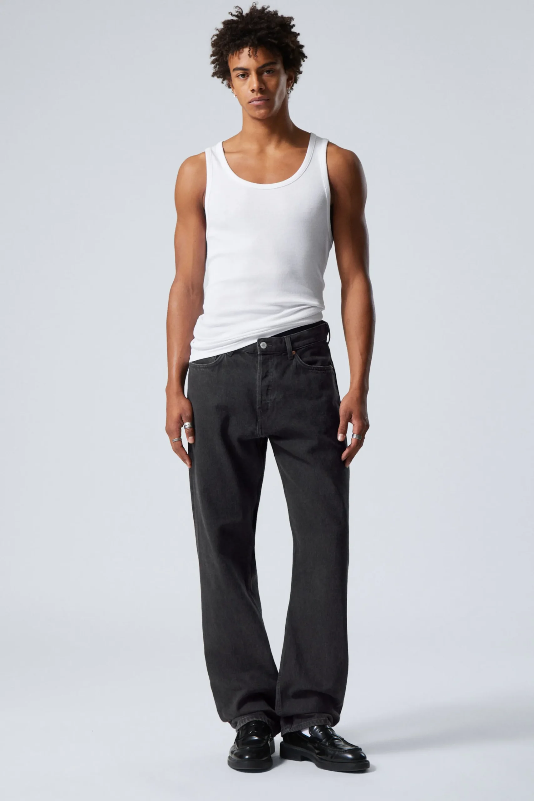 Weekday Jeans<SPACE RELAXED STRAIGHT LEG JEANS