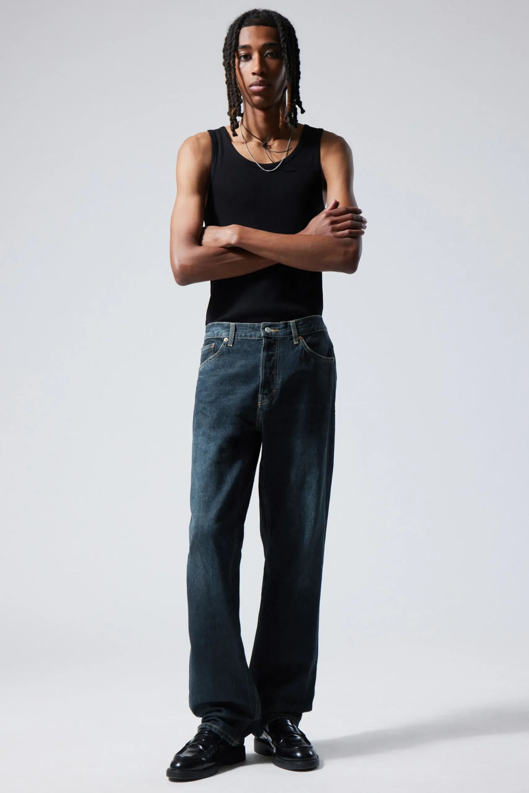 Weekday Jeans<SPACE RELAXED STRAIGHT LEG JEANS