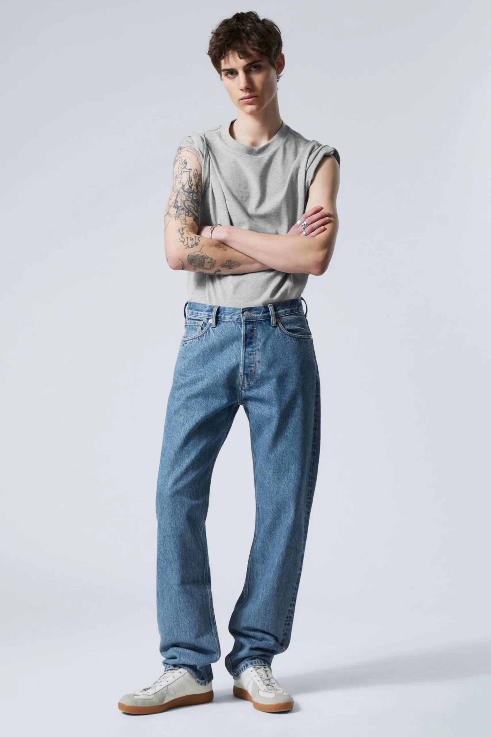 Weekday Jeans<SPACE RELAXED STRAIGHT LEG JEANS