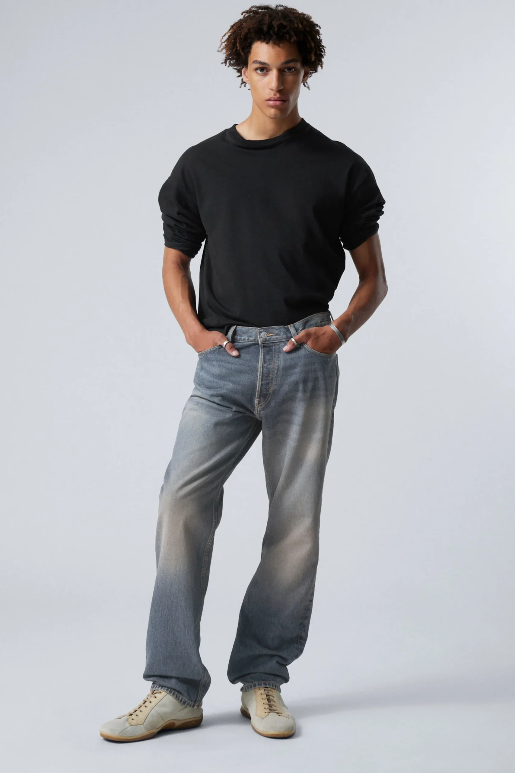 Weekday Jeans<SPACE RELAXED STRAIGHT LEG JEANS
