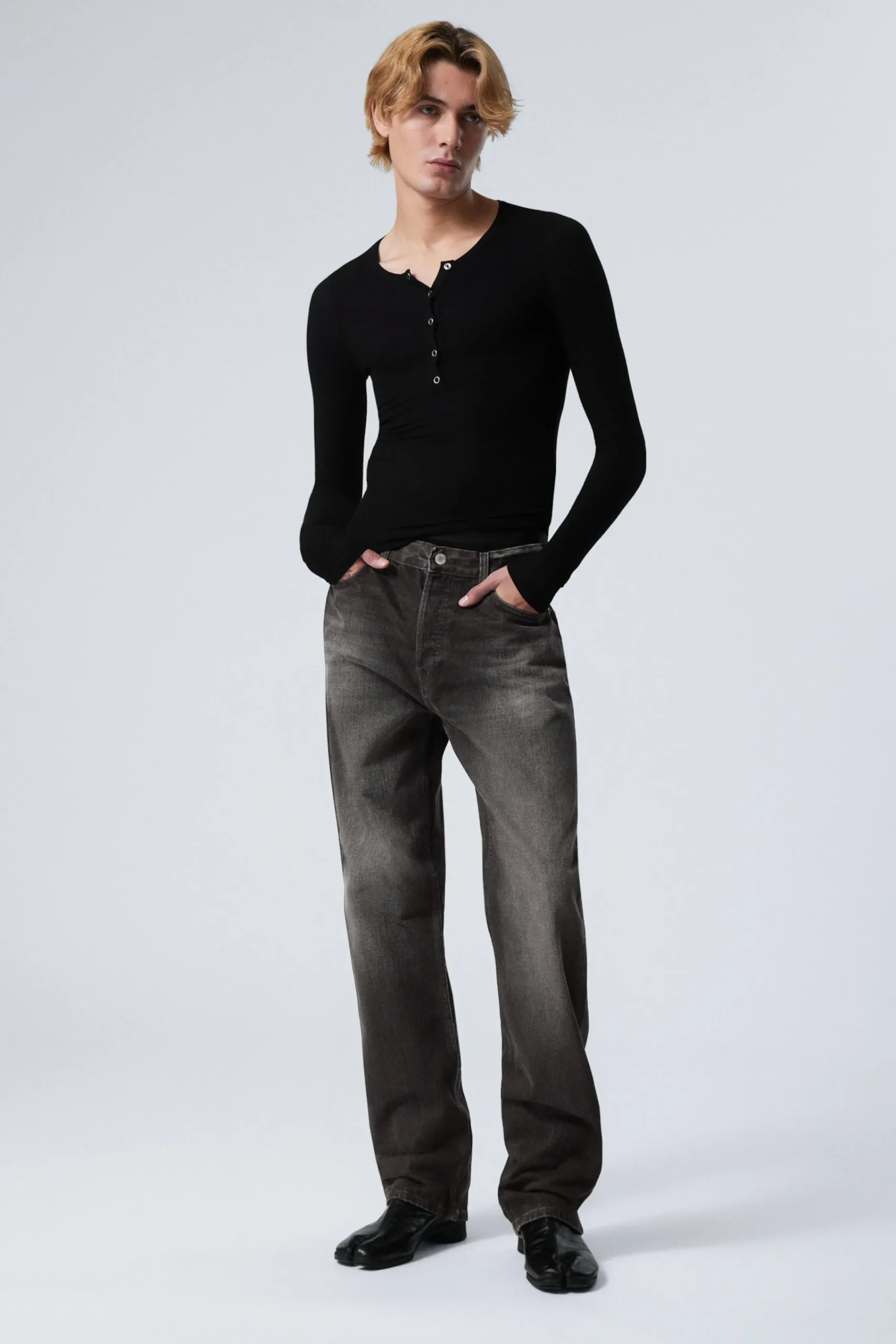 Weekday Jeans<SPACE RELAXED STRAIGHT LEG JEANS