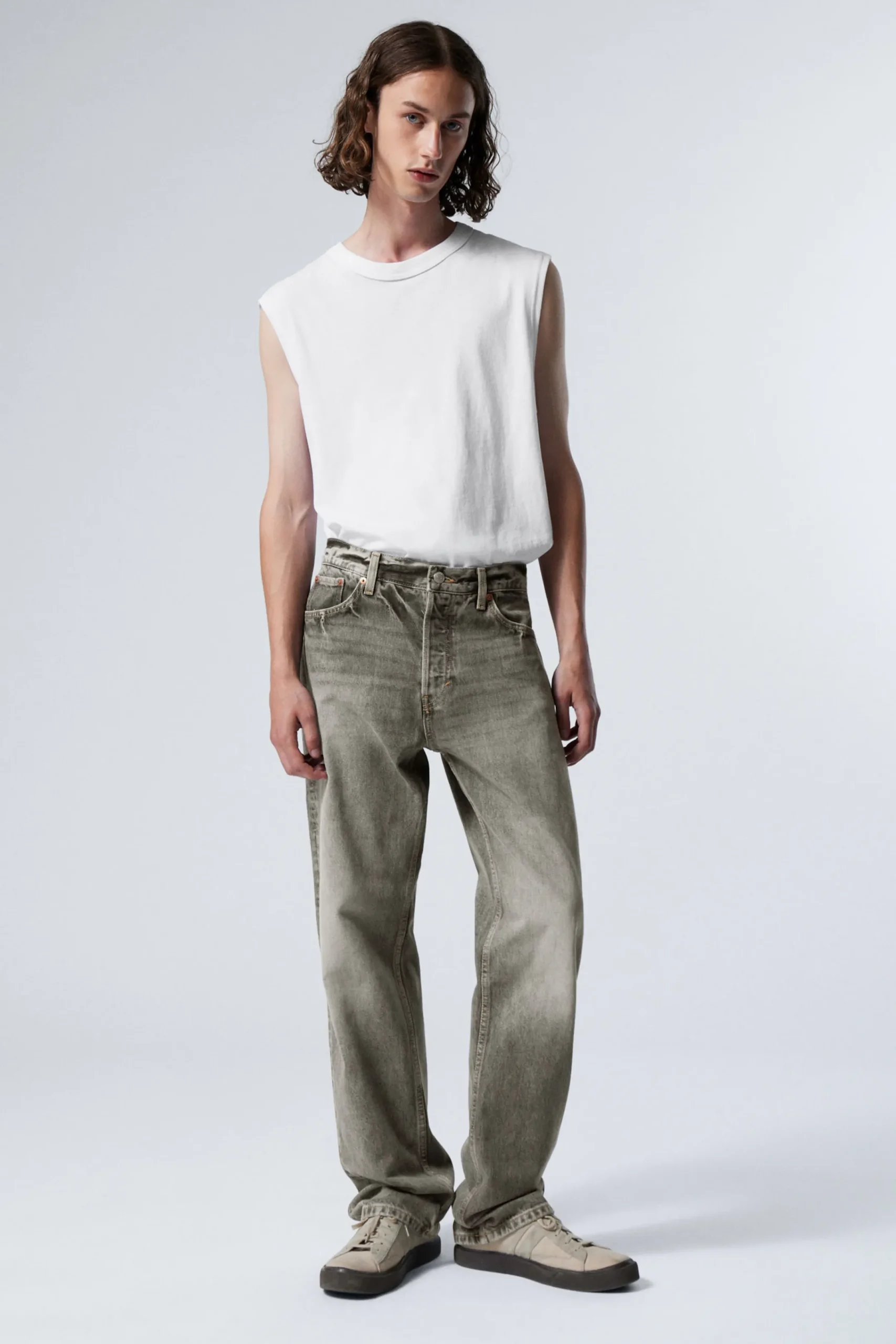 Weekday Jeans<SPACE RELAXED STRAIGHT LEG JEANS