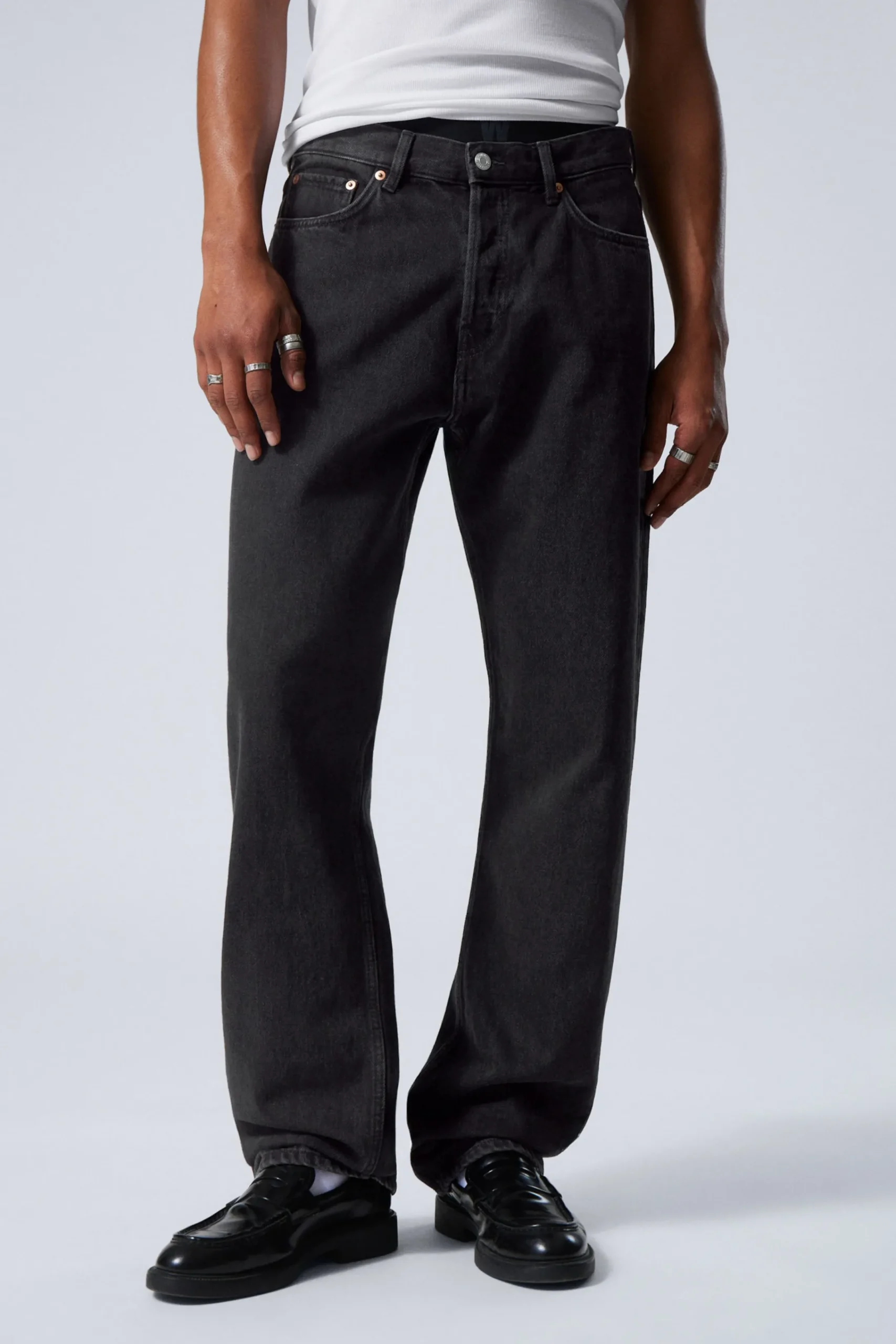 Weekday Jeans<SPACE RELAXED STRAIGHT LEG JEANS