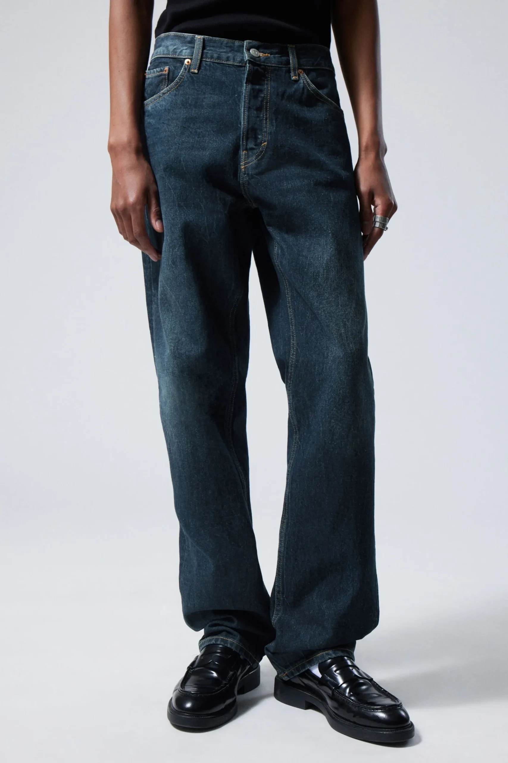 Weekday Jeans<SPACE RELAXED STRAIGHT LEG JEANS